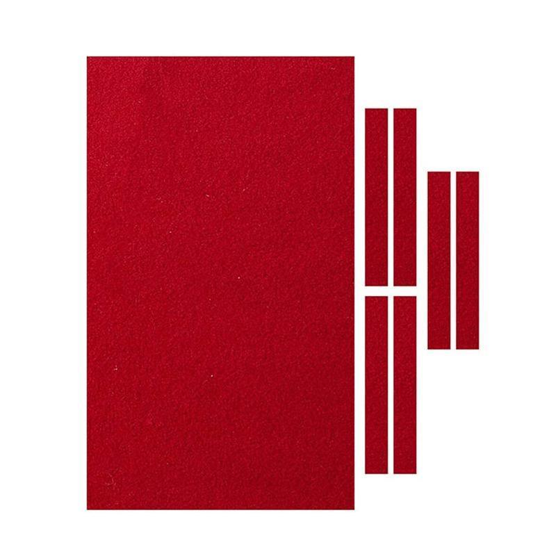 7Pcs Billiard Snooker Pool Table Cover Cloth W/ Felt Strip Heavy Duty 9FT - Red 6