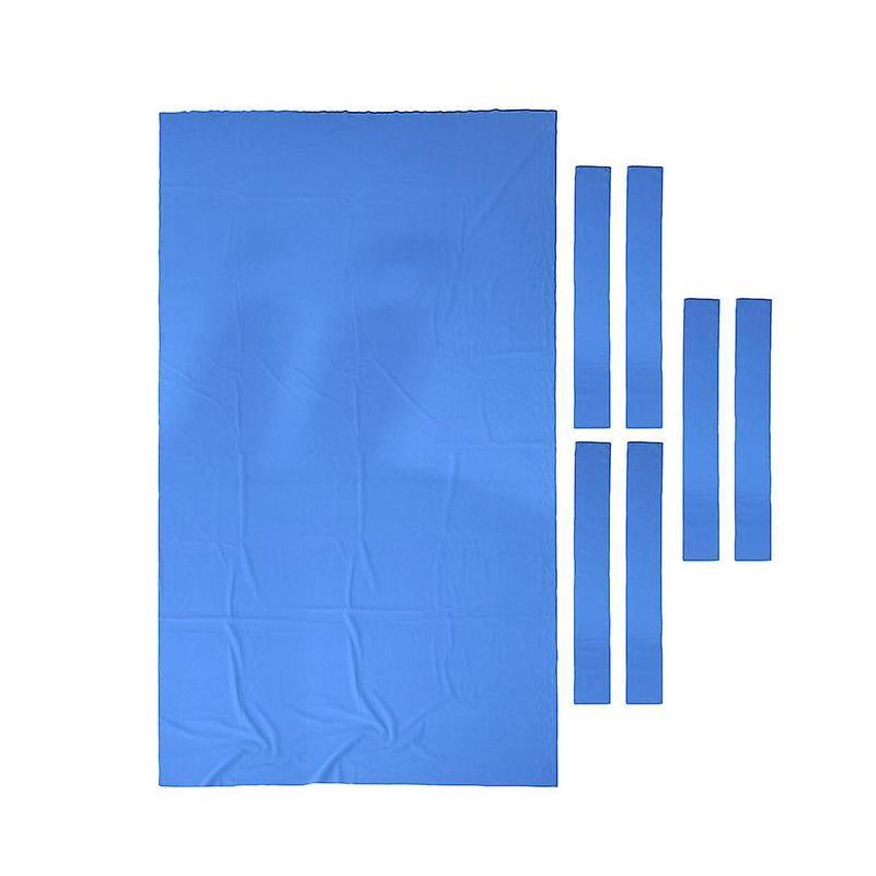 7Pcs Billiard Snooker Pool Table Cover Cloth W/ Felt Strip Heavy Duty 9FT - Red 7