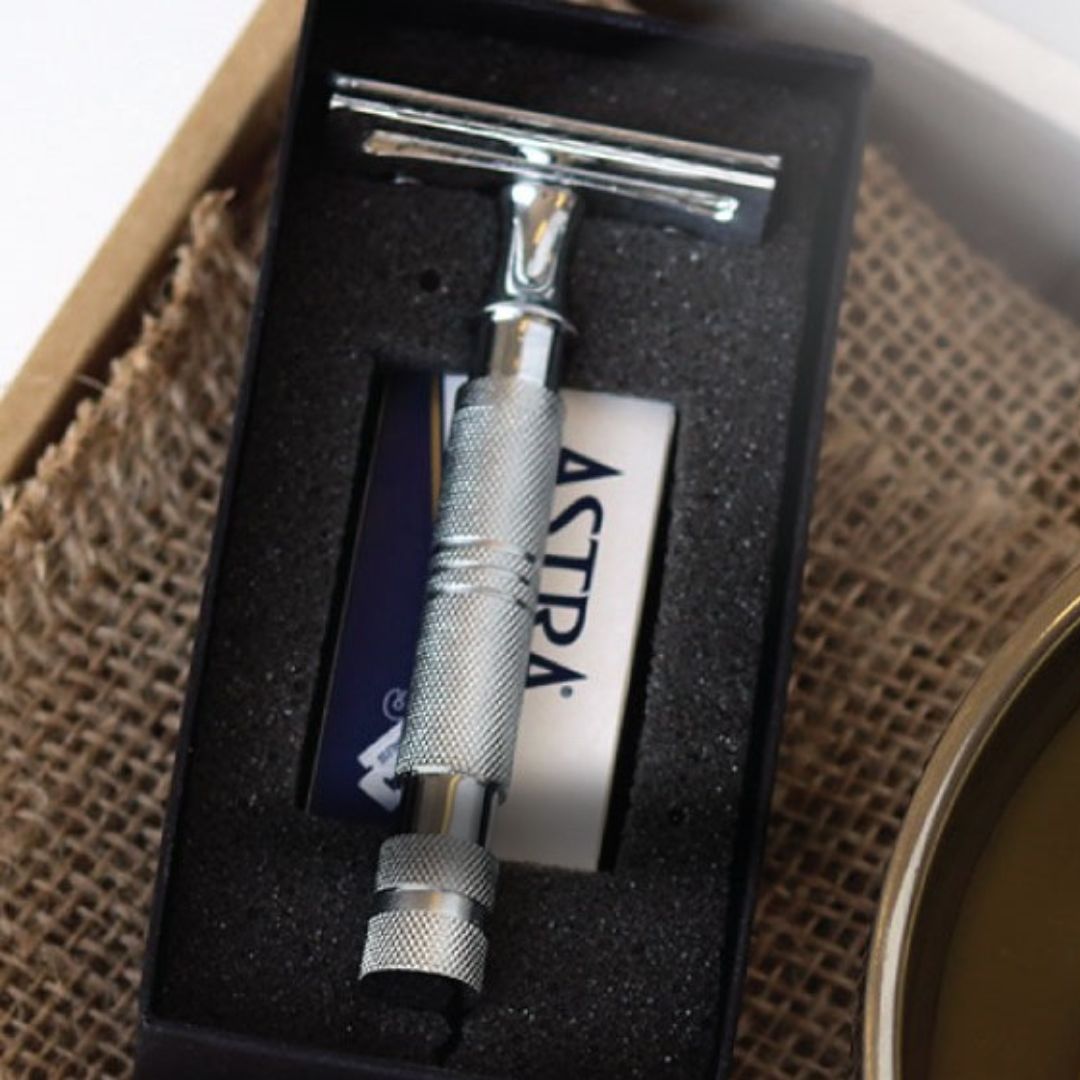 VALOR Decadent Shaving Gift Set – Organic Razor Kit with Soap, Brush, Balm & Body Bar 5