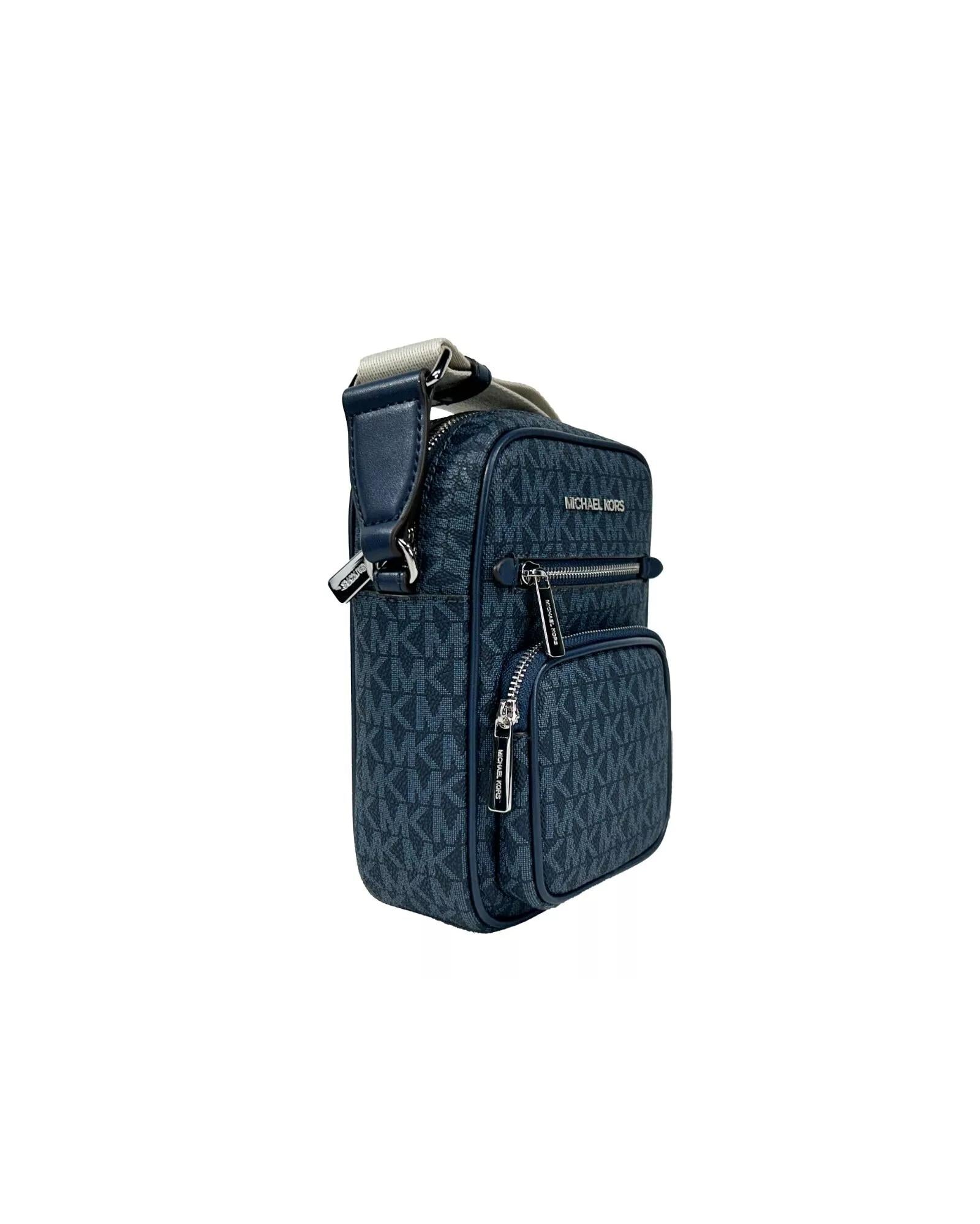 Michael Kors Women's North South Medium Crossbody Bag Navy Blue - One Size 3