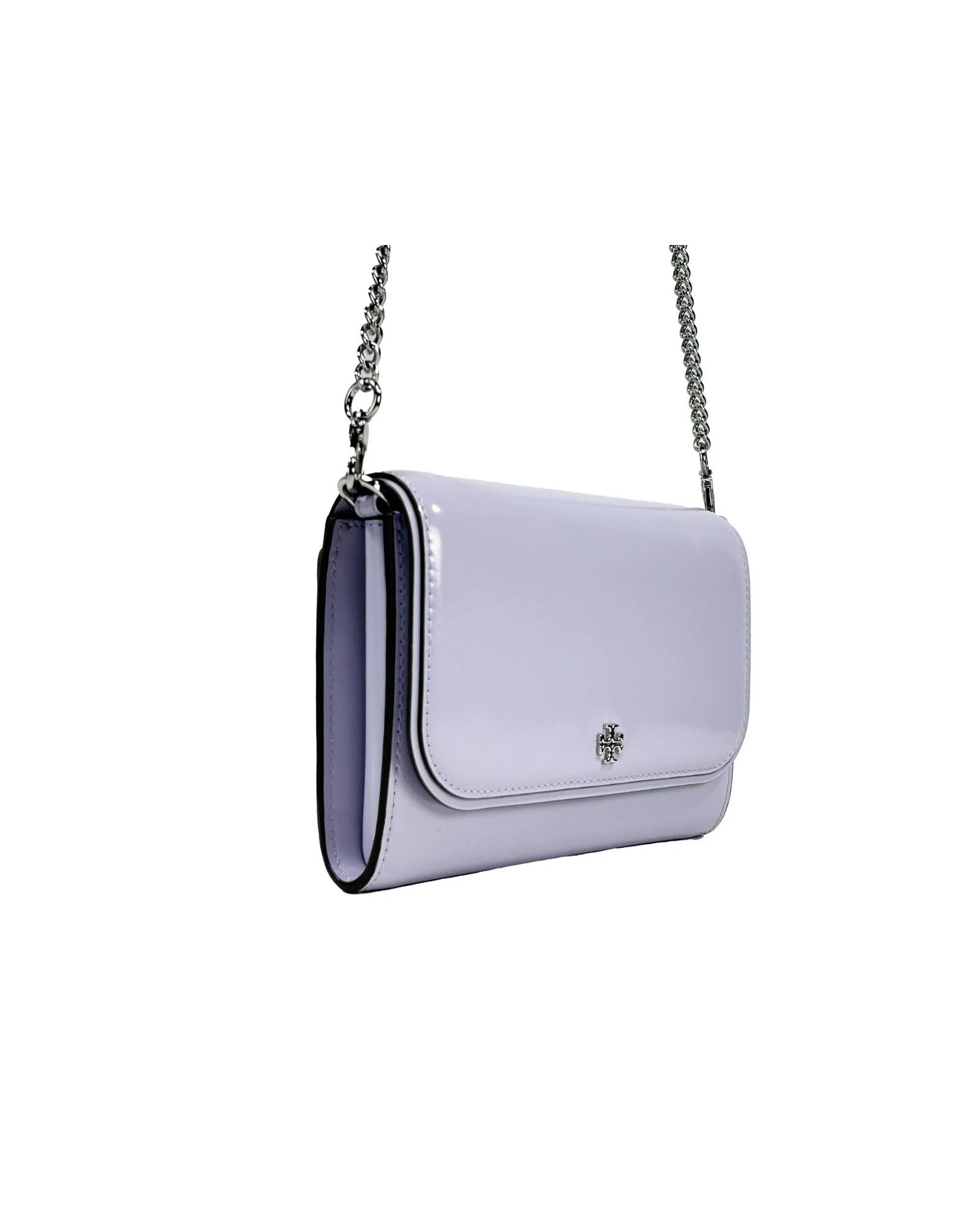 Tory Burch Women's Patent Emerson Patent Chain Wallet Crossbody Bag - One Size