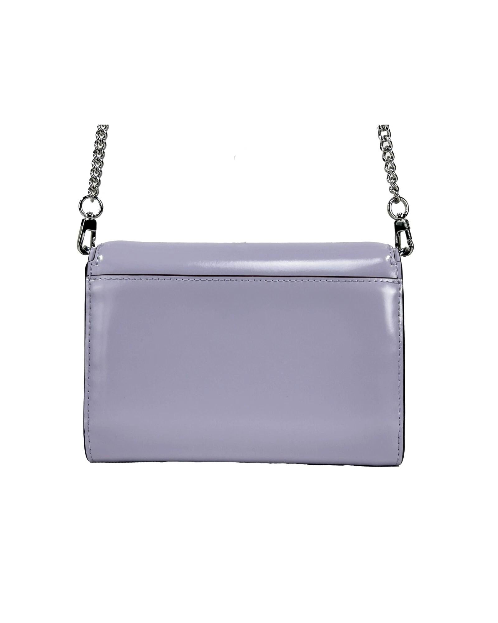 Tory Burch Women's Patent Emerson Patent Chain Wallet Crossbody Bag - One Size 5