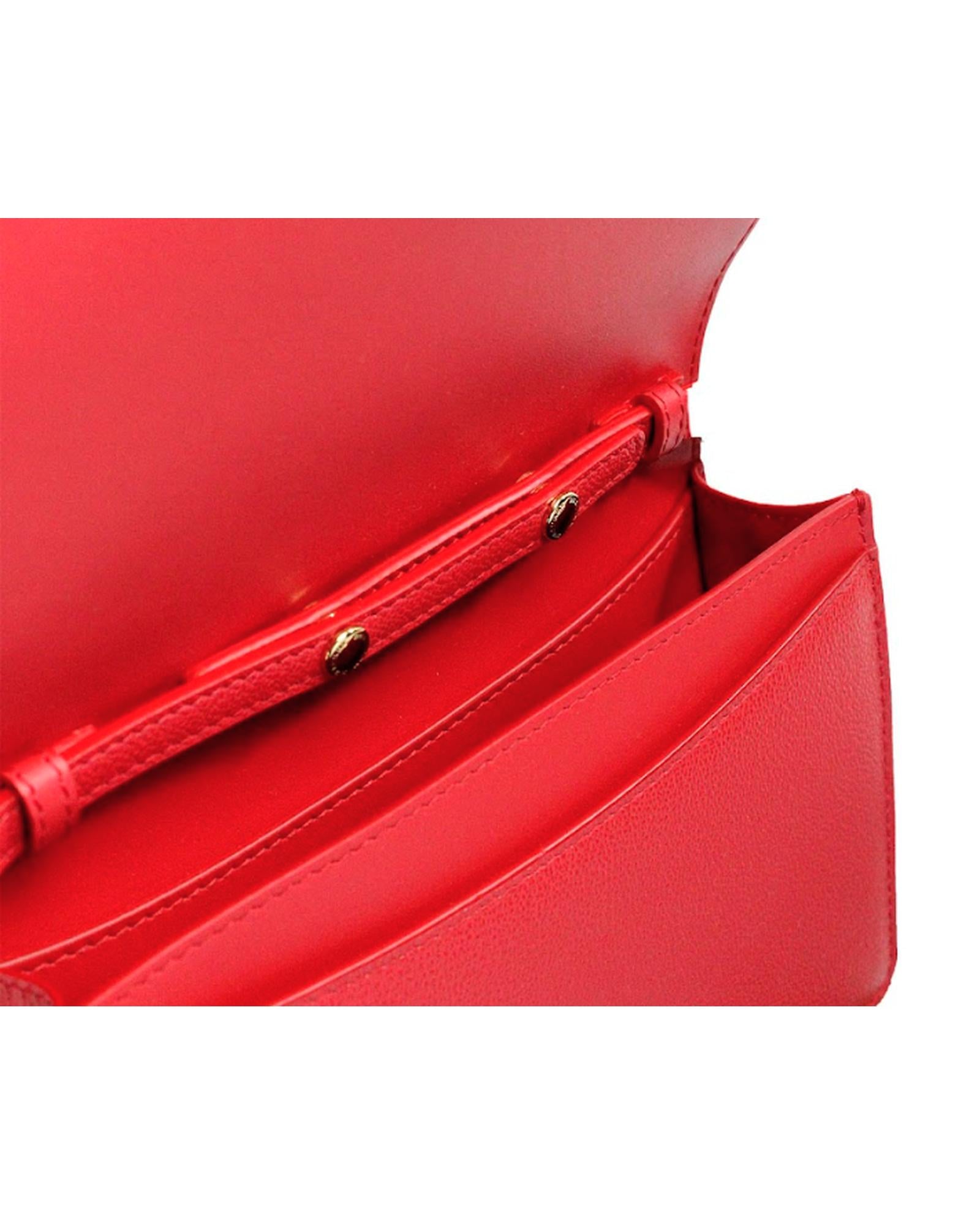 Burberry Women's Hampshire Small Red Embossed Logo Smooth Leather Crossbody Bag - One Size 6