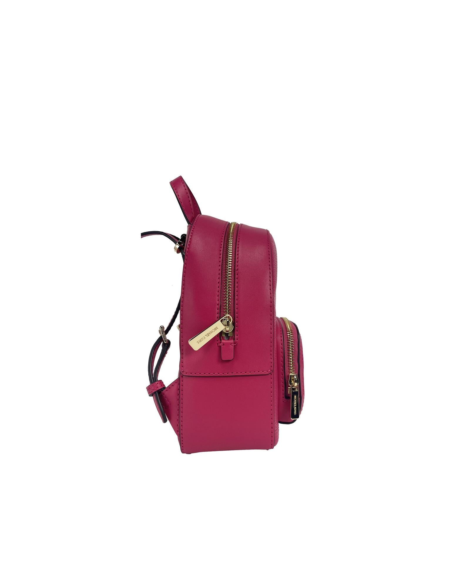 Michael Kors Women's Jaycee Mini XS Pebbled Leather Zip Pocket Backpack Bag - One Size 3