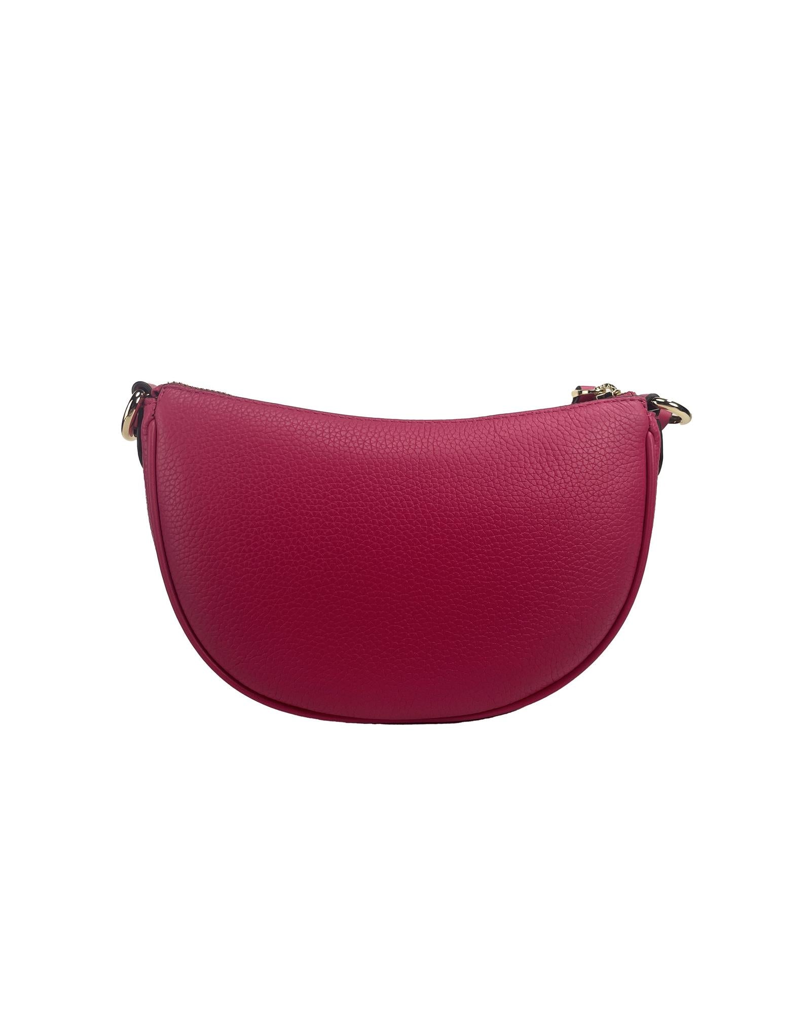 Michael Kors Women's Dover Small Pink Half Moon Crossbody Bag Purse - One Size 3