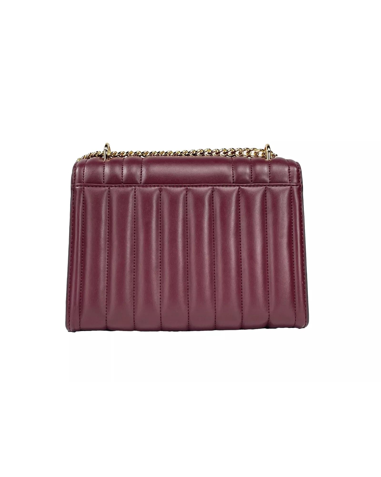 Michael Kors Women's Whitney Medium Chain Shoulder Flap Crossbody Oxblood - One Size