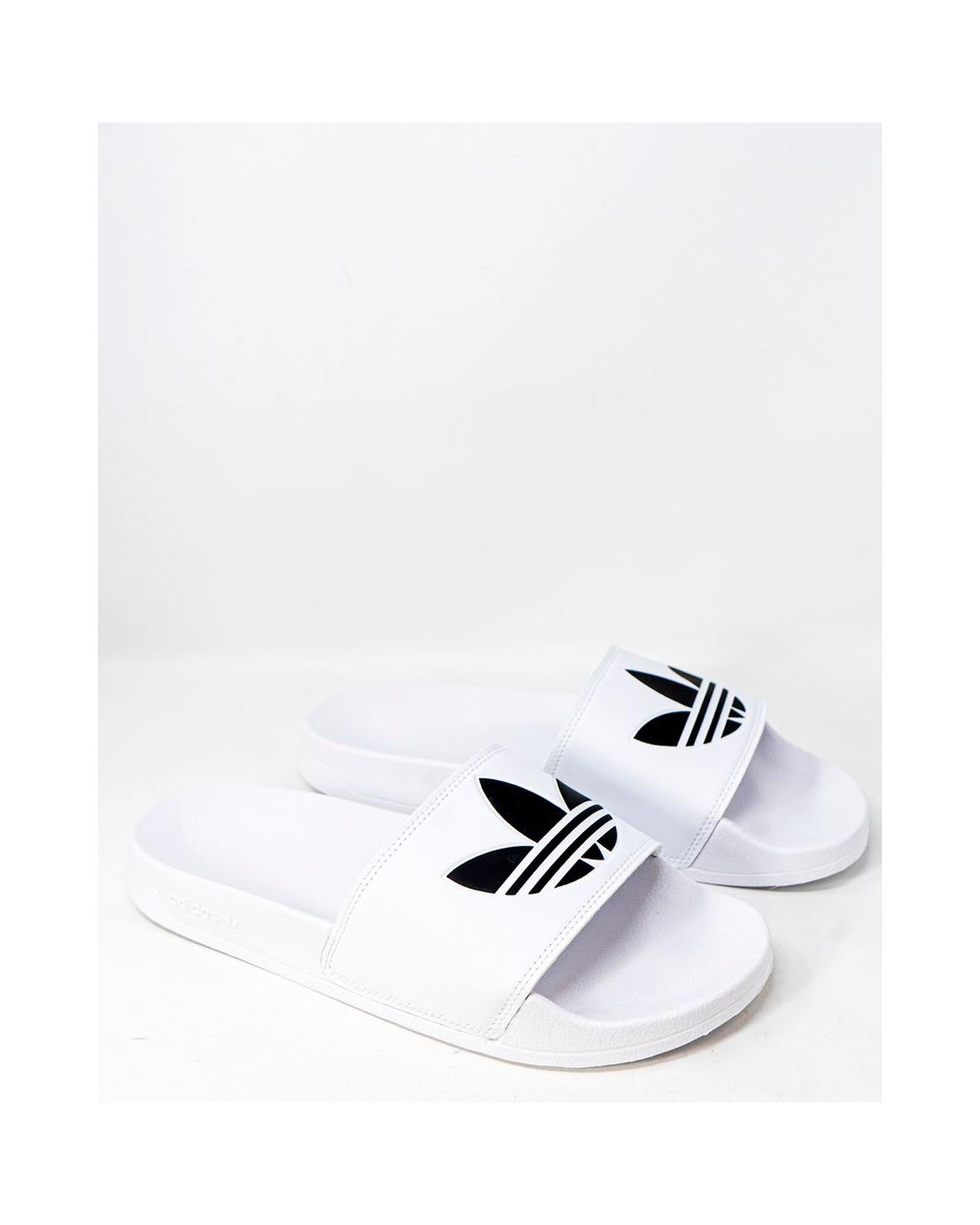 Adidas Men's White Polyester Sandal - 44.5 EU 4