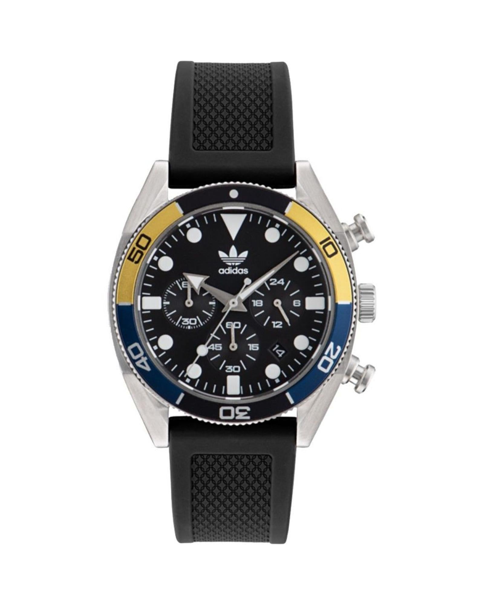 Adidas Men's Black Silicone Watch - One Size