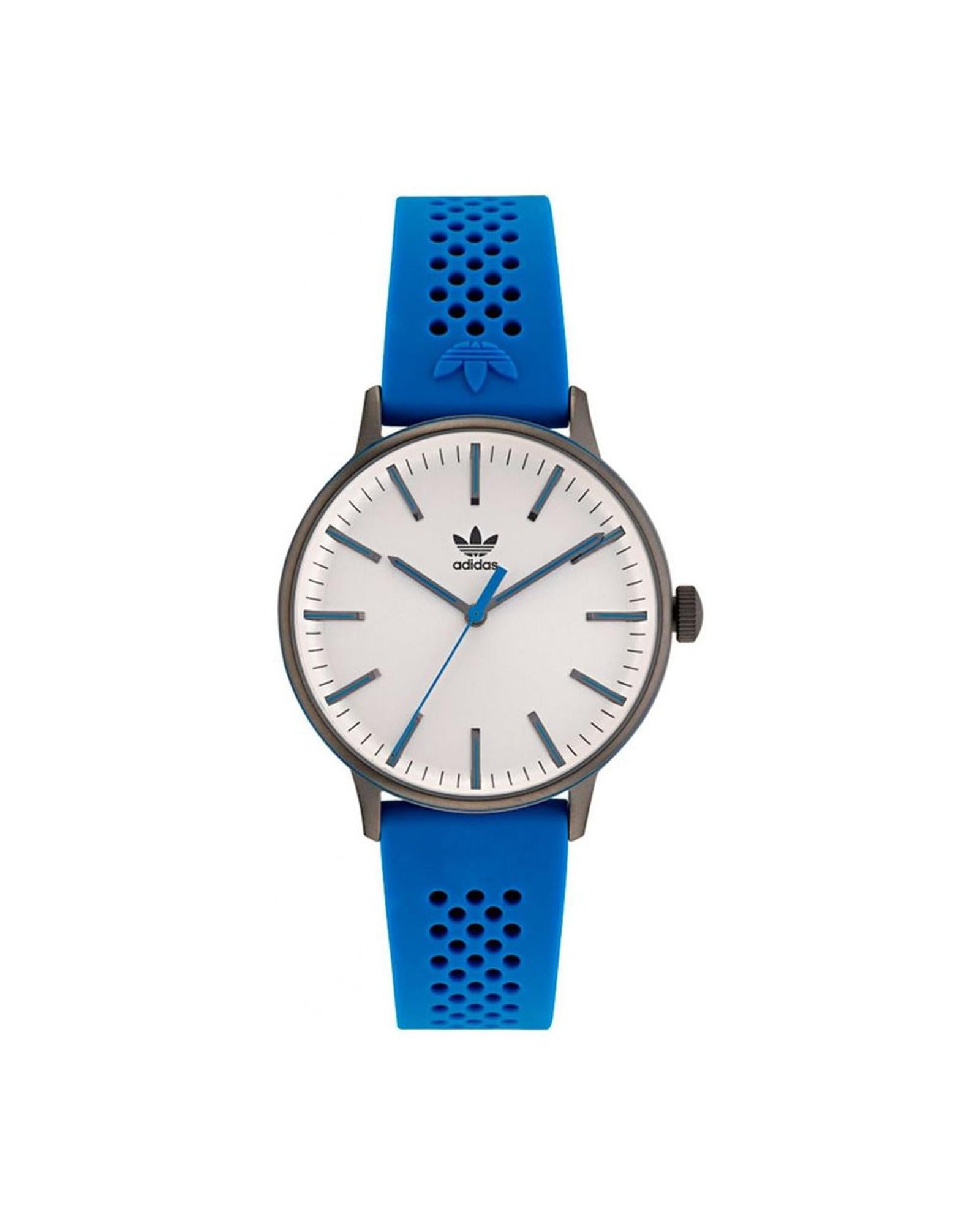 Adidas Unisex's Blue Rubber Watch - One Size