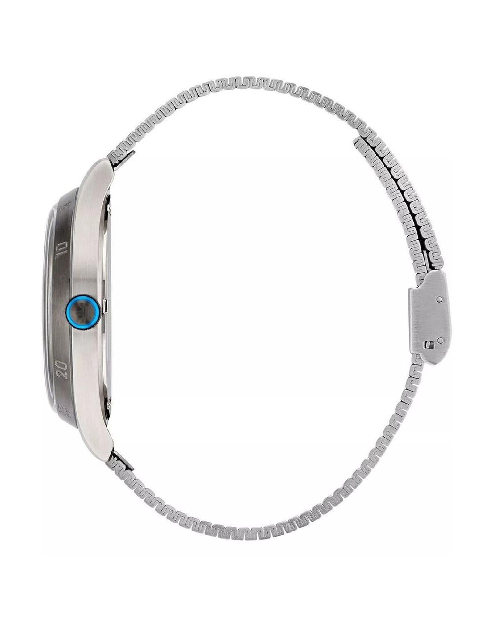 Adidas Unisex's Gray Stainless Steel Watch - One Size