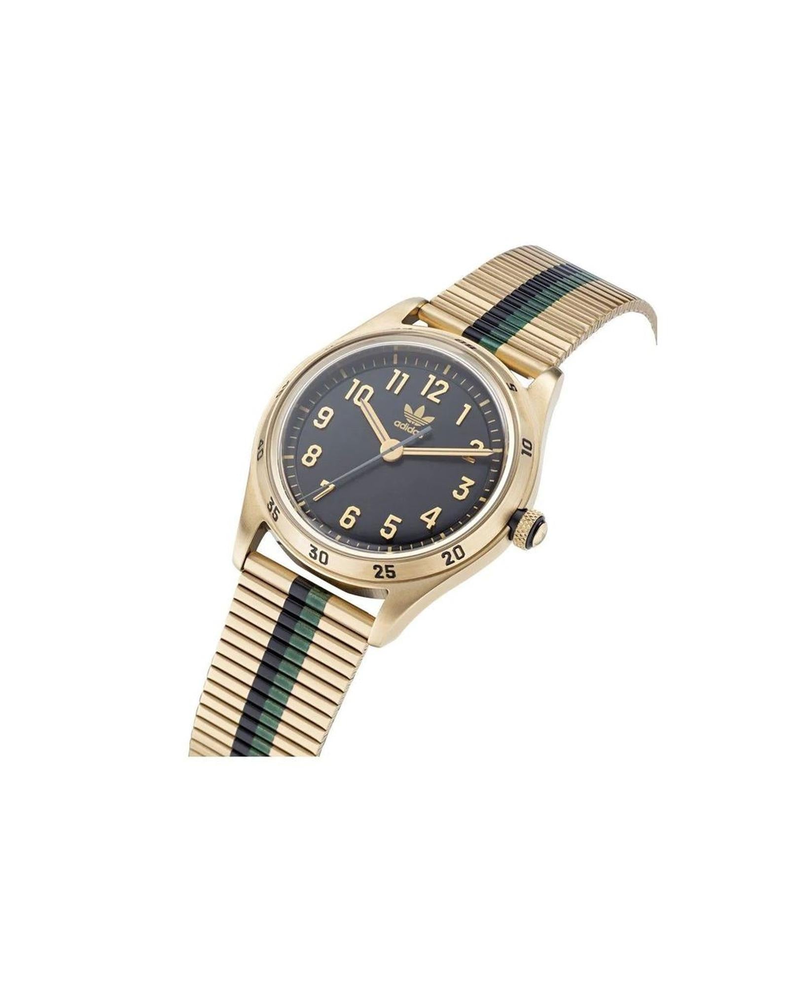 Adidas Unisex's Gold Stainless Steel Watch - One Size 3