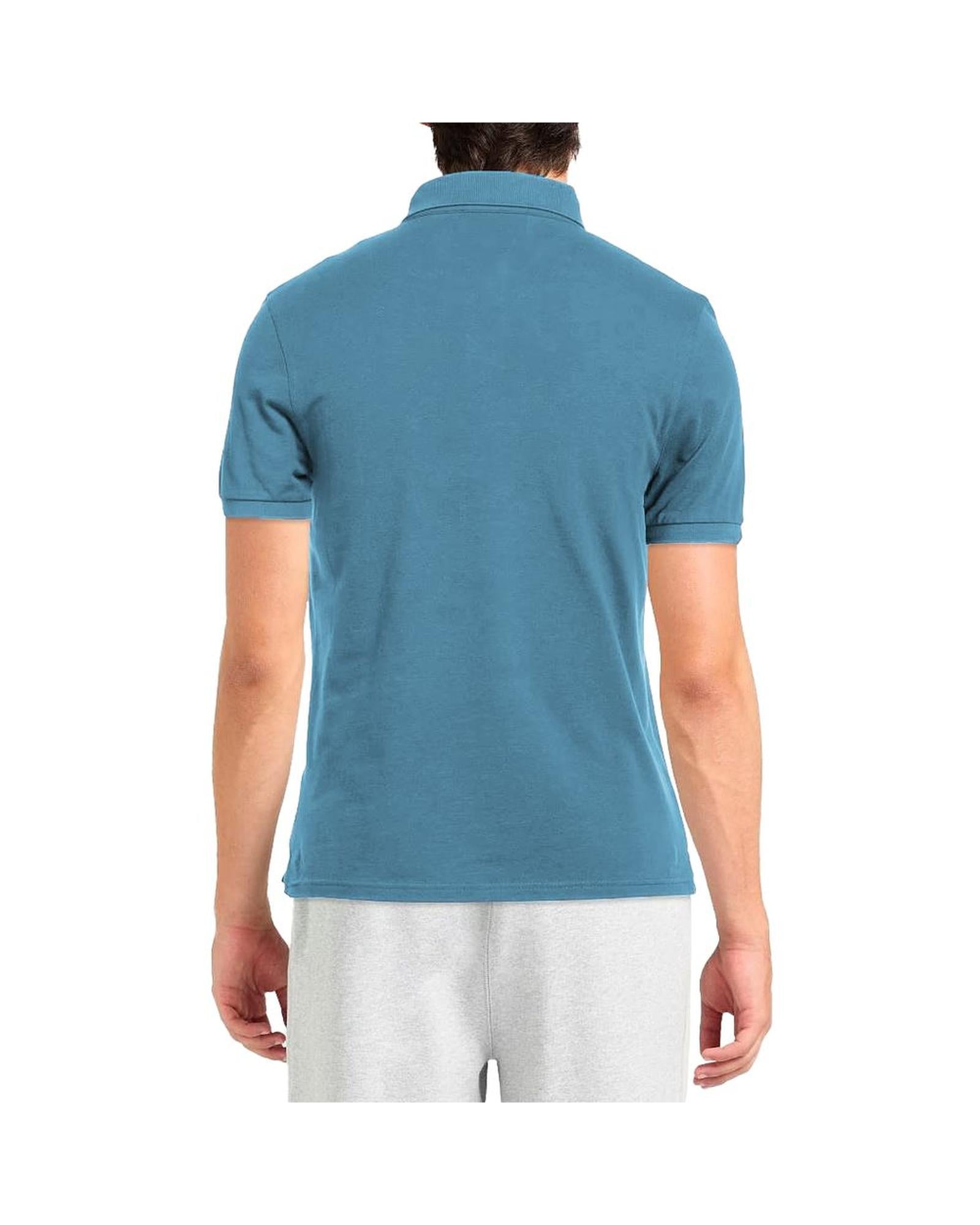 Alpha Studio Men's Light Blue Cotton Polo Shirt - 52 IT