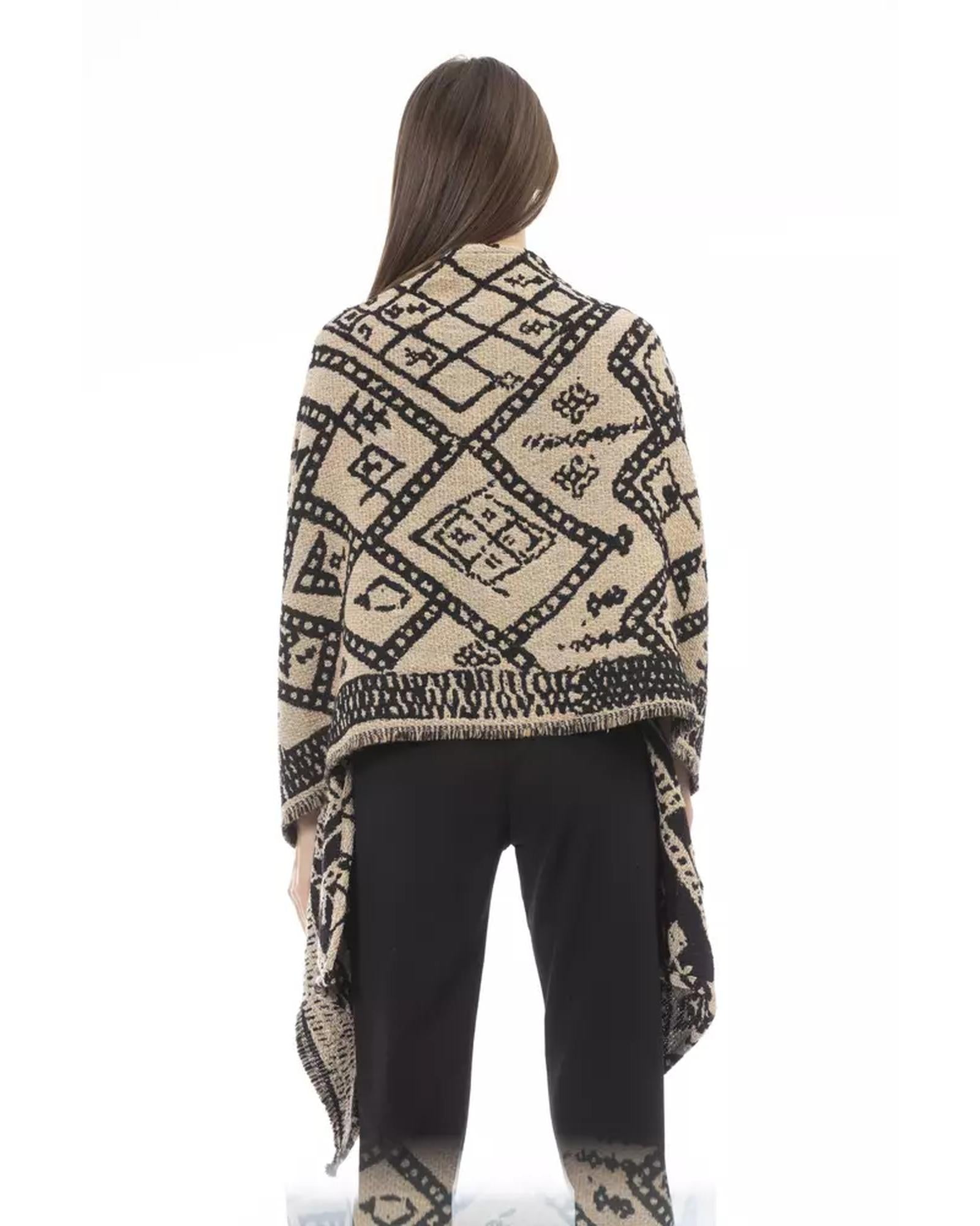 Alpha Studio Women's Scandinavian Jacquard Double-Face Stole - One Size 3