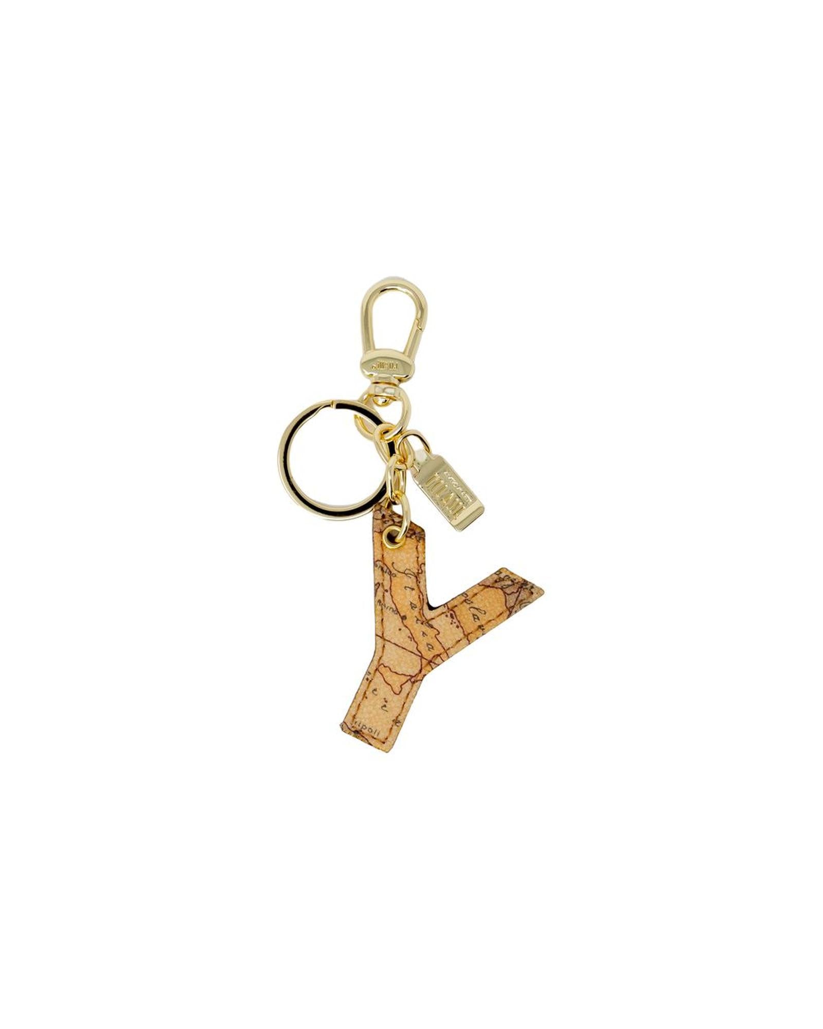 Alviero Martini Prima Classe Women's Beige Synthetic Leather Keychain - One Size