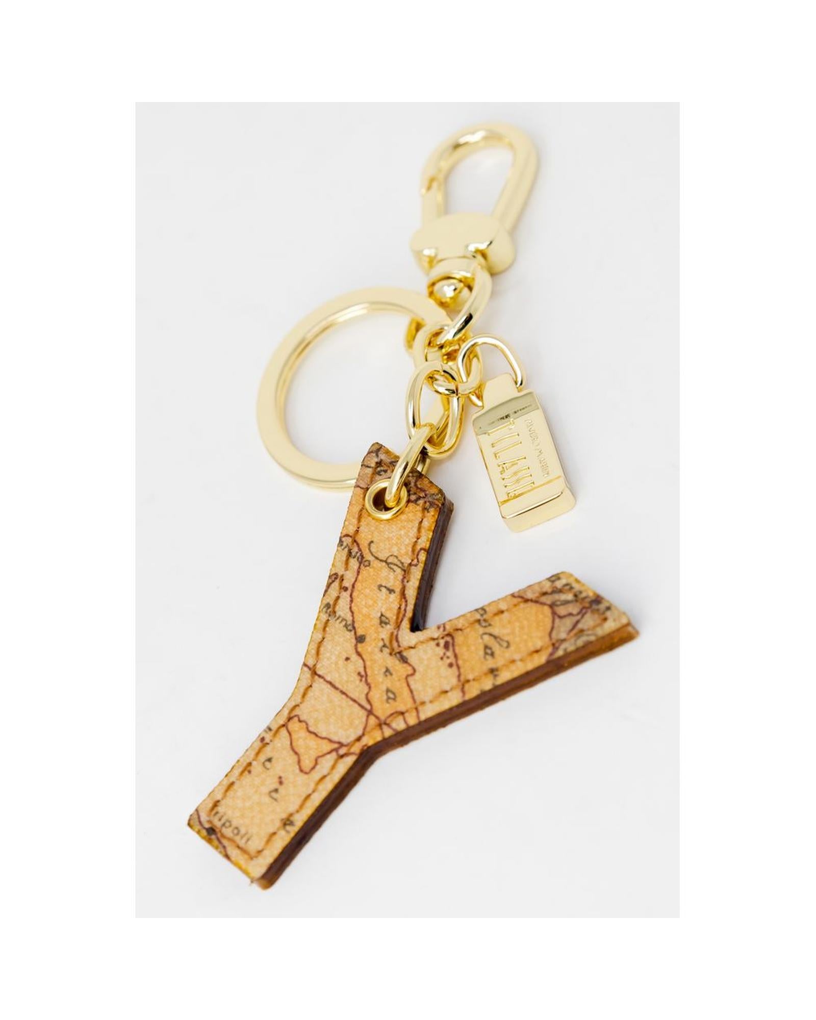 Alviero Martini Prima Classe Women's Beige Synthetic Leather Keychain - One Size 3