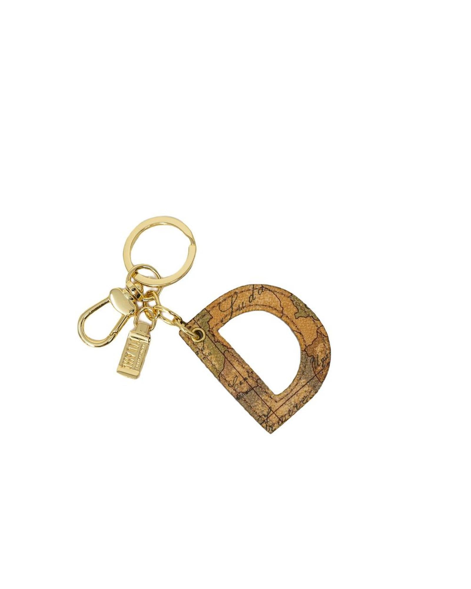 Alviero Martini Prima Classe Women's Beige Leather Keychain - One Size
