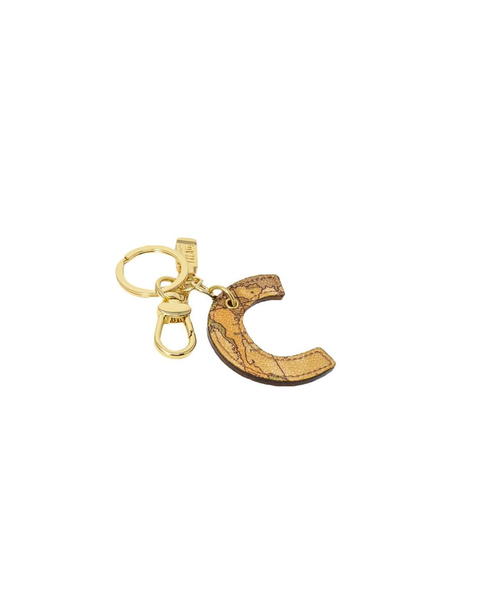 Alviero Martini Prima Classe Women's Beige Leather Keychain - One Size