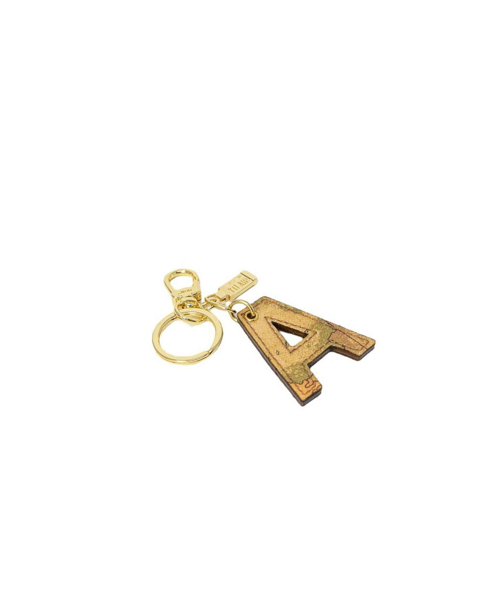 Alviero Martini Prima Classe Women's Beige Leather Keychain - One Size