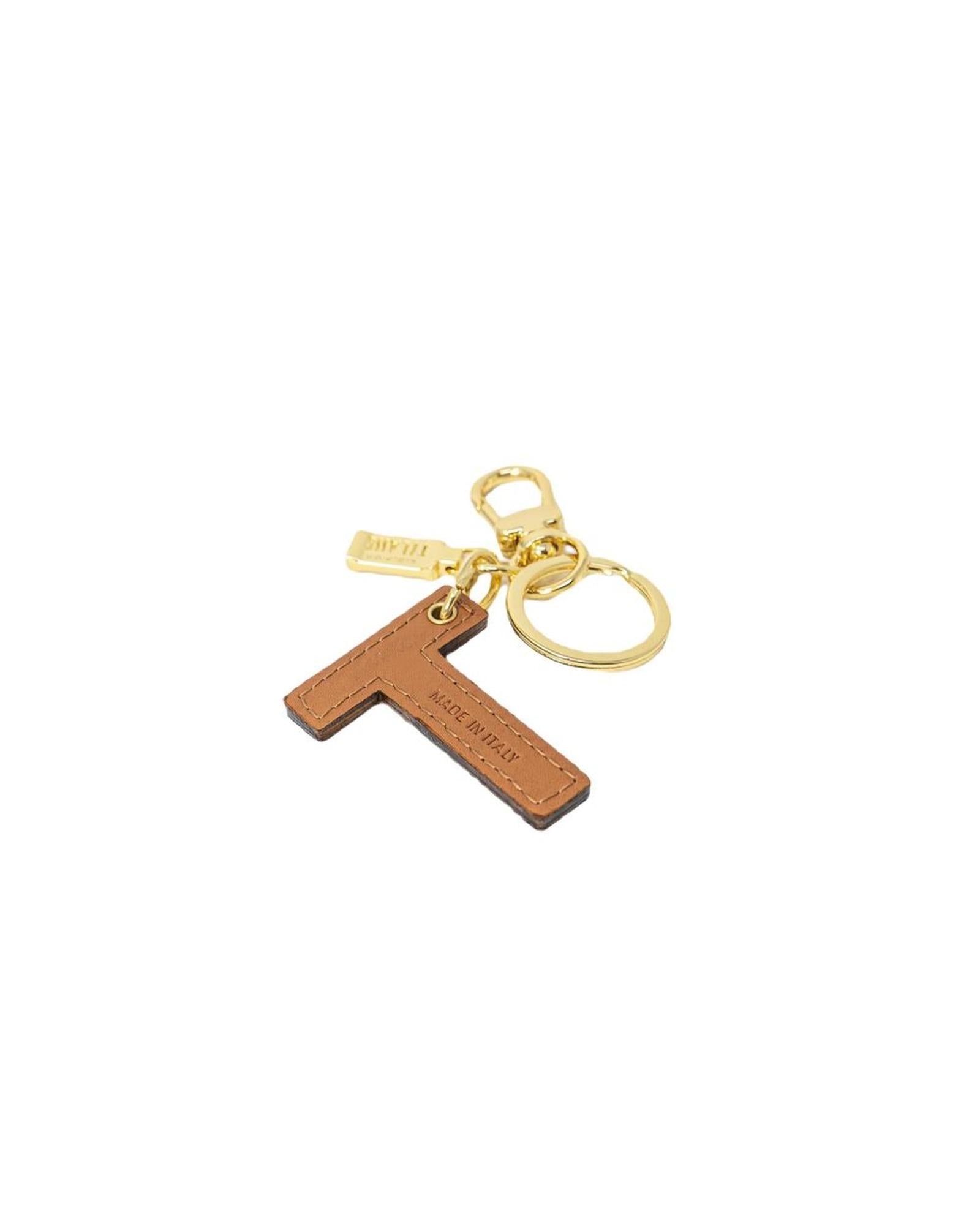 Alviero Martini Prima Classe Women's Beige Leather Keychain - One Size