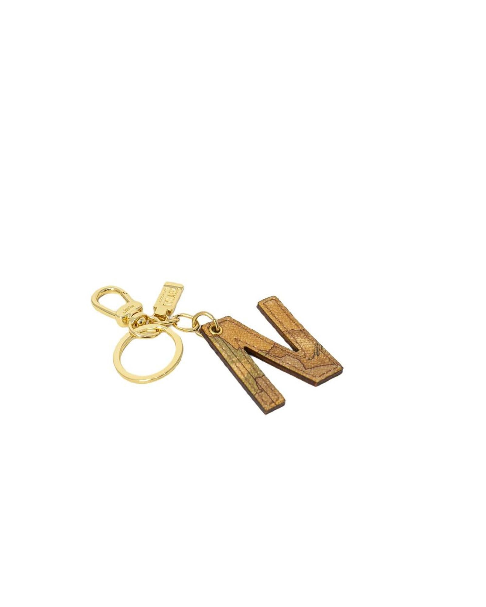 Alviero Martini Prima Classe Women's Beige Leather Keychain - One Size