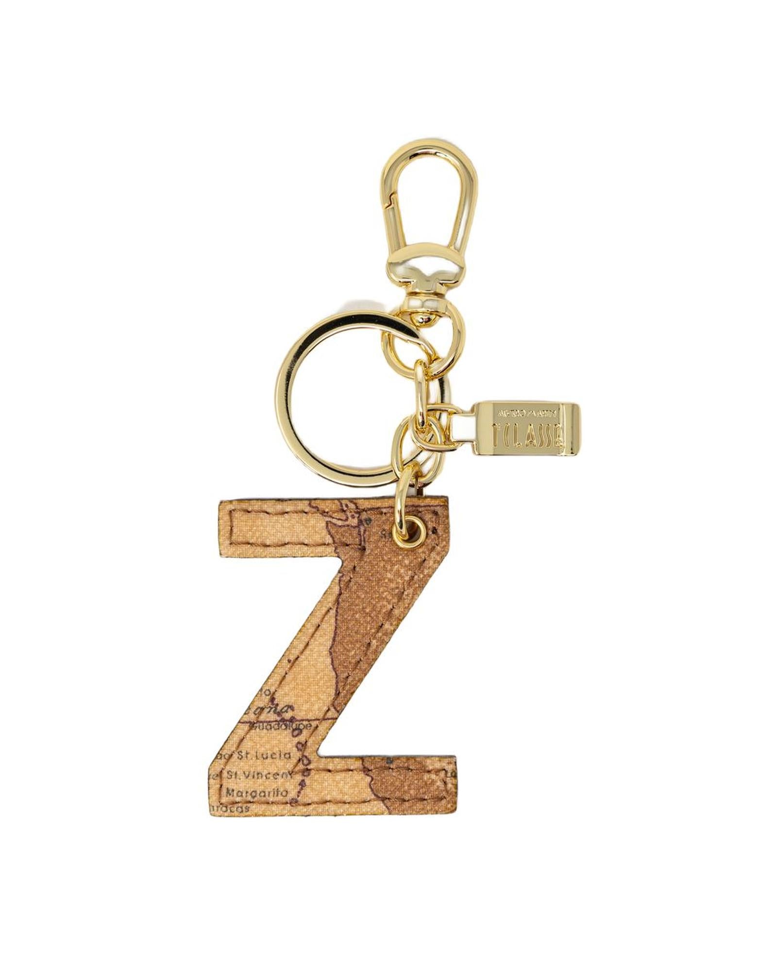 Alviero Martini Prima Classe Women's Beige Leather Keychain - One Size
