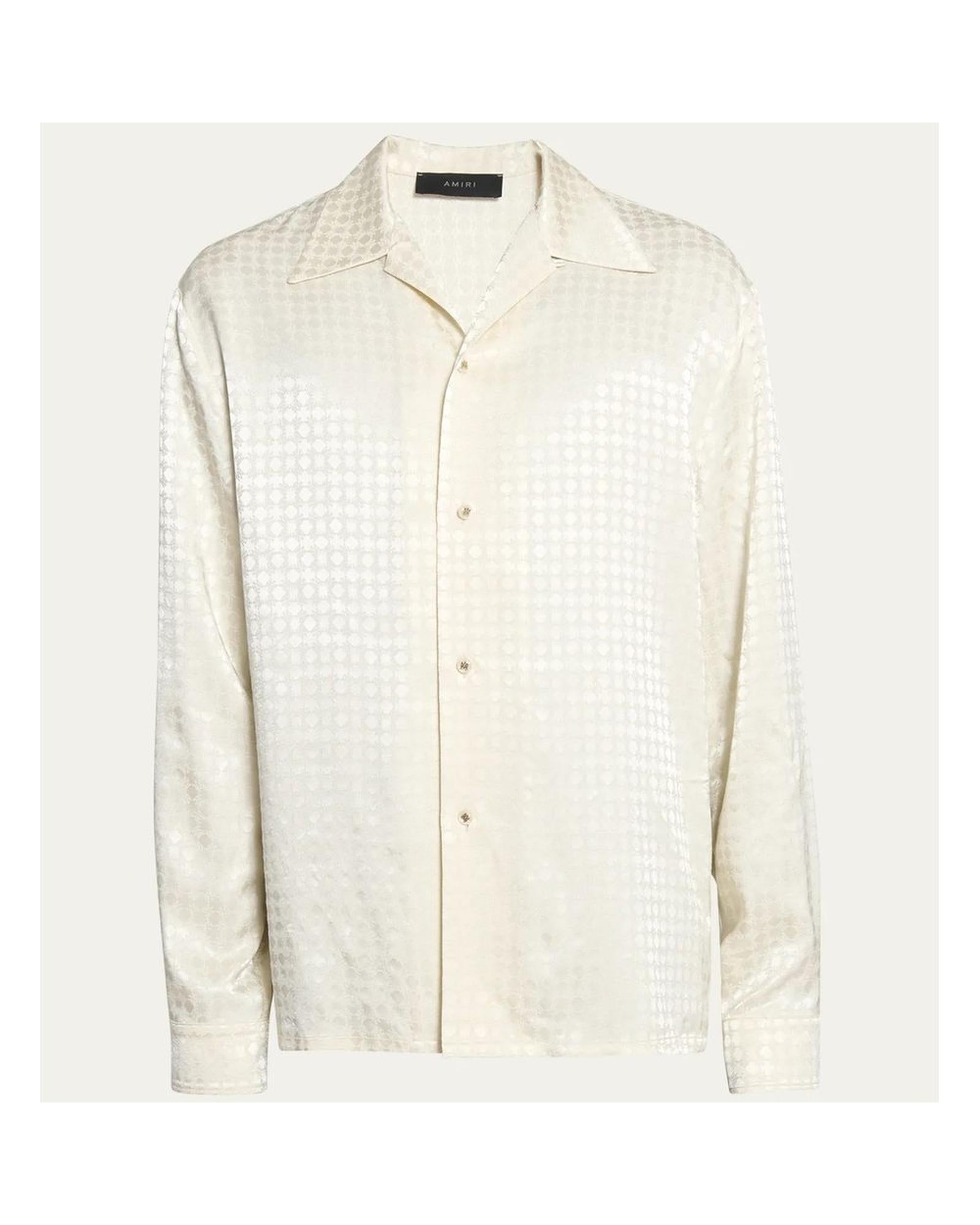 Amiri Men's White Viscose Shirt - L