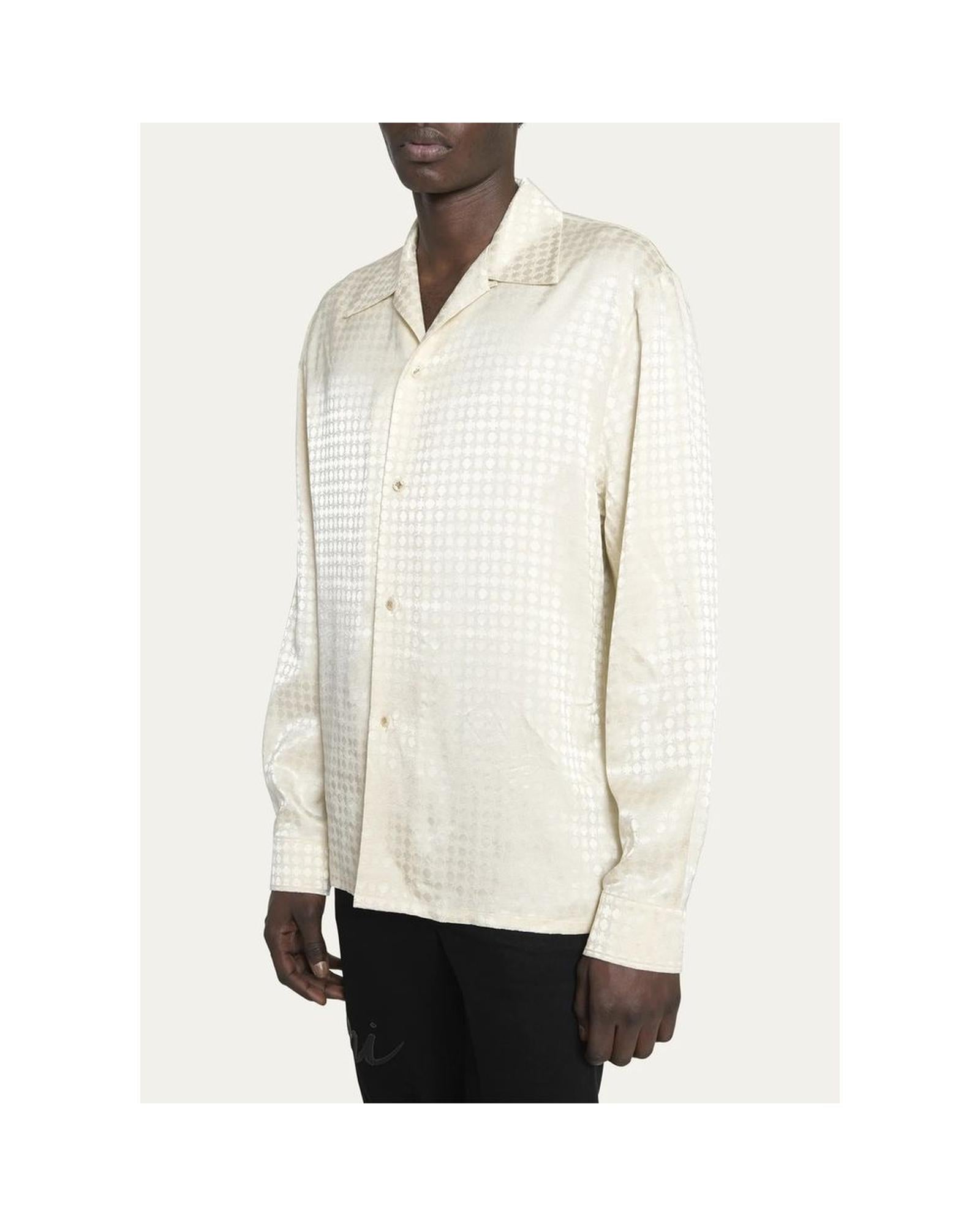Amiri Men's White Viscose Shirt - L