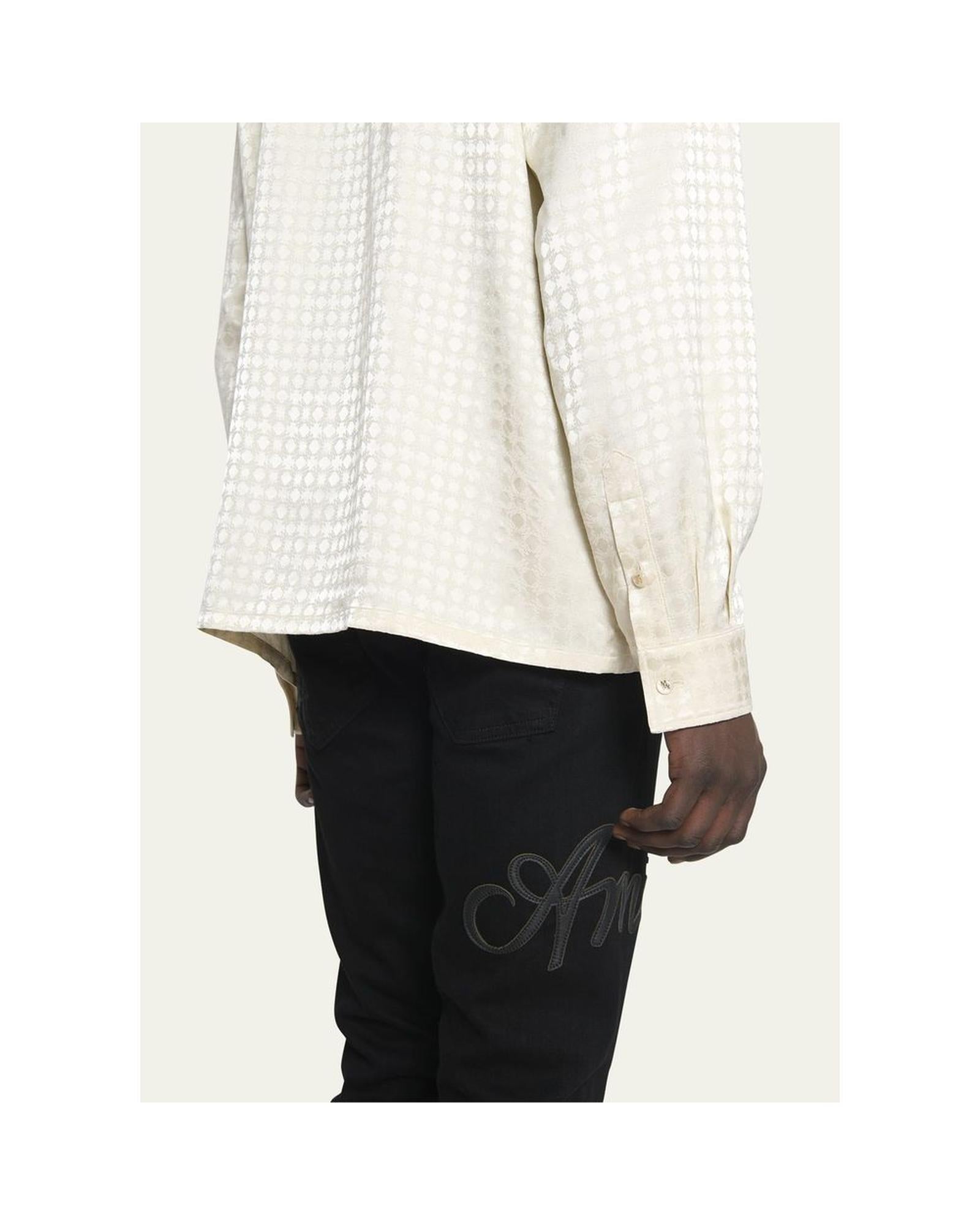 Amiri Men's White Viscose Shirt - L 5