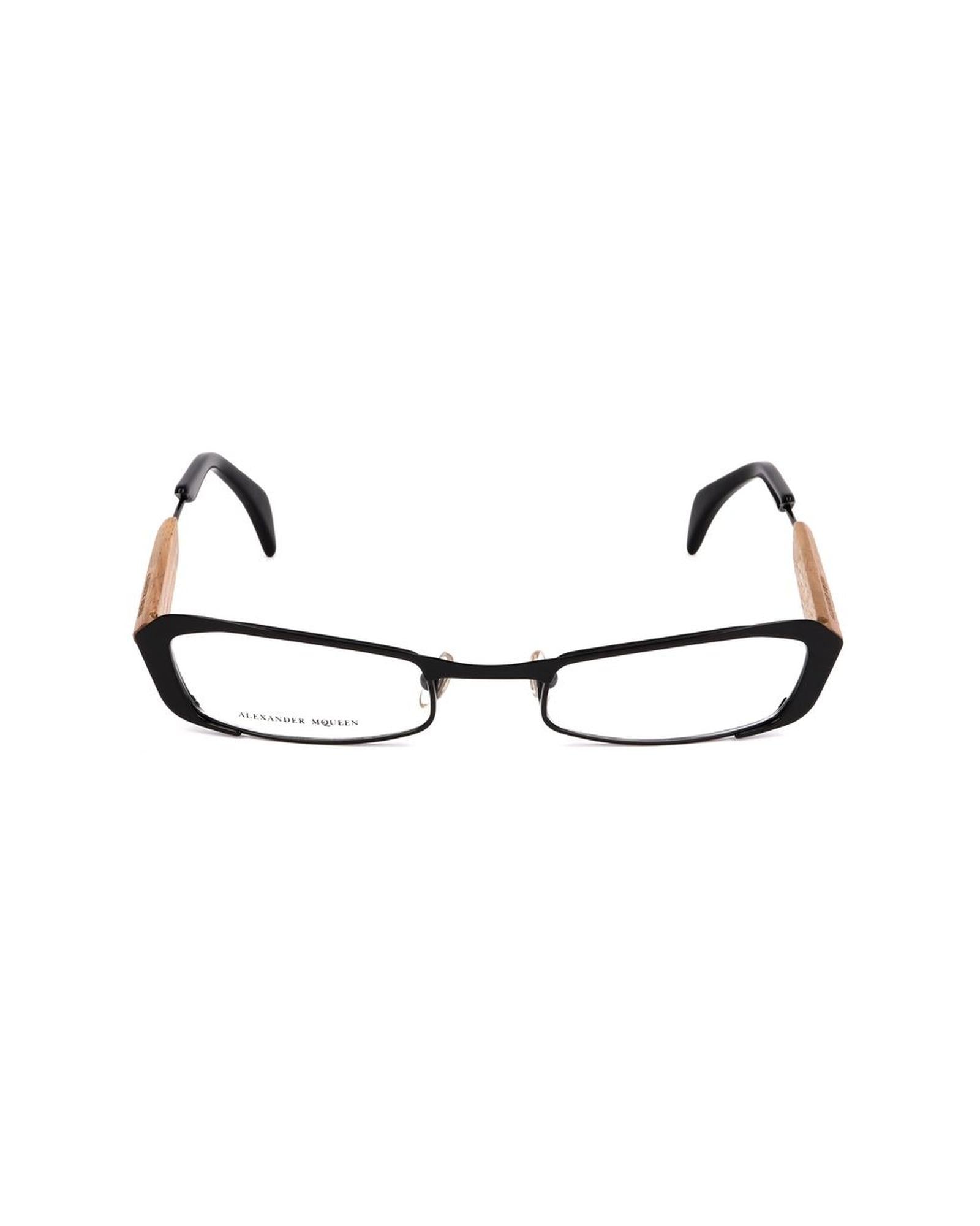 Alexander McQueen Unisex's Black Metal Frames - One Size