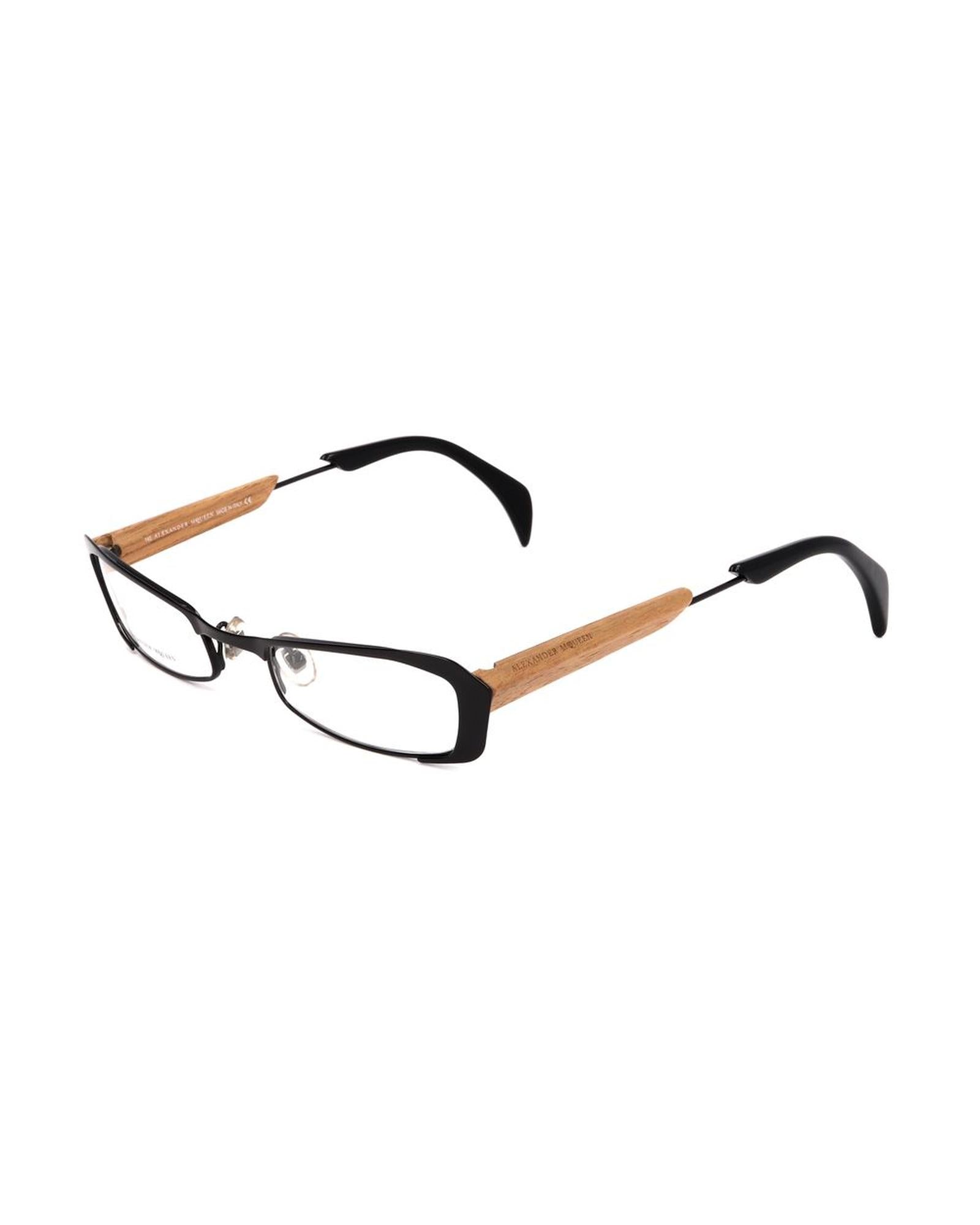 Alexander McQueen Unisex's Black Metal Frames - One Size
