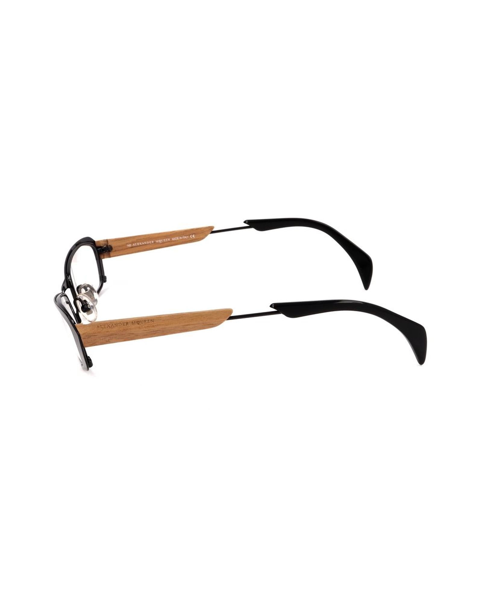 Alexander McQueen Unisex's Black Metal Frames - One Size 3