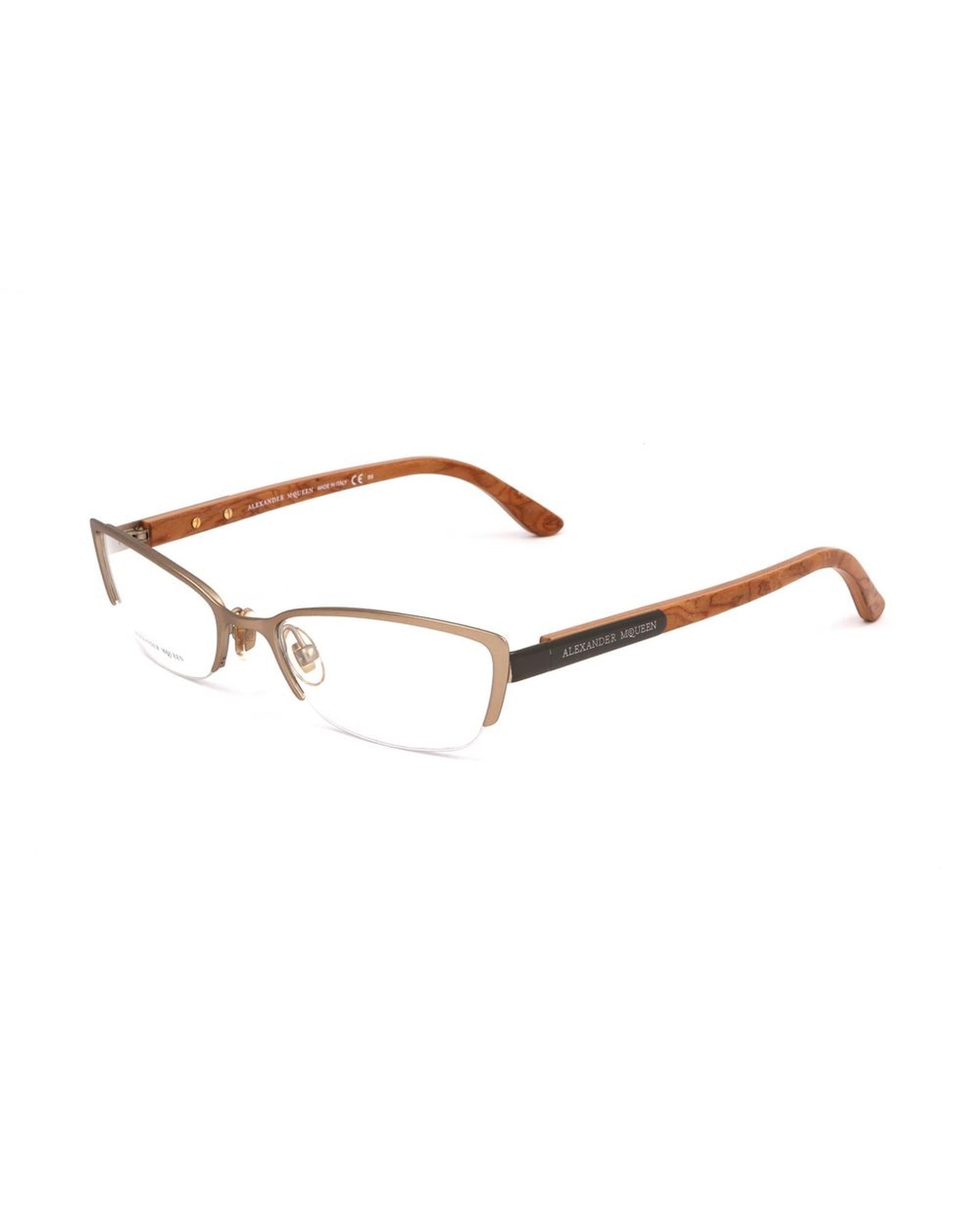 Alexander McQueen Women's Brown Metal Frames - One Size