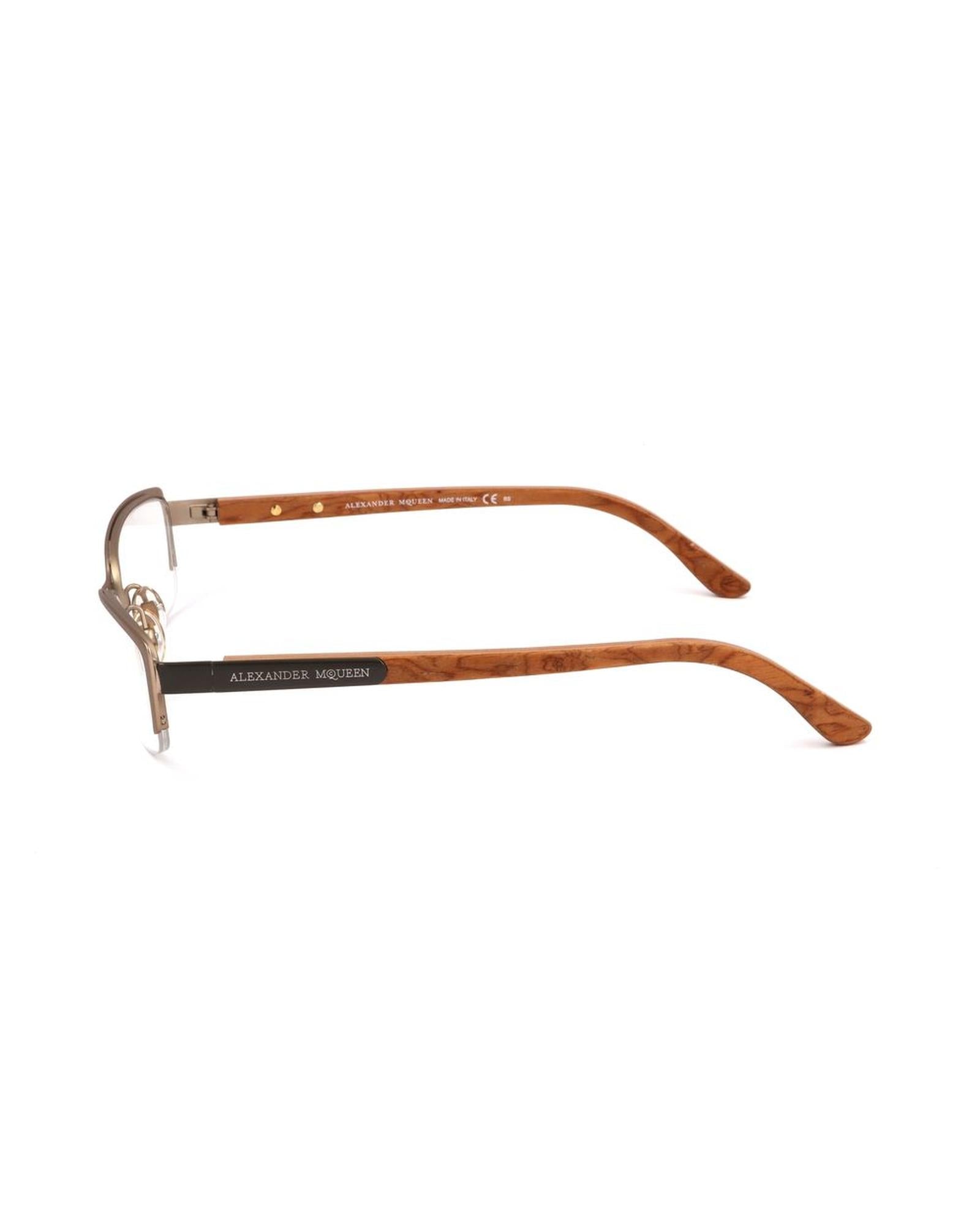 Alexander McQueen Women's Brown Metal Frames - One Size 3