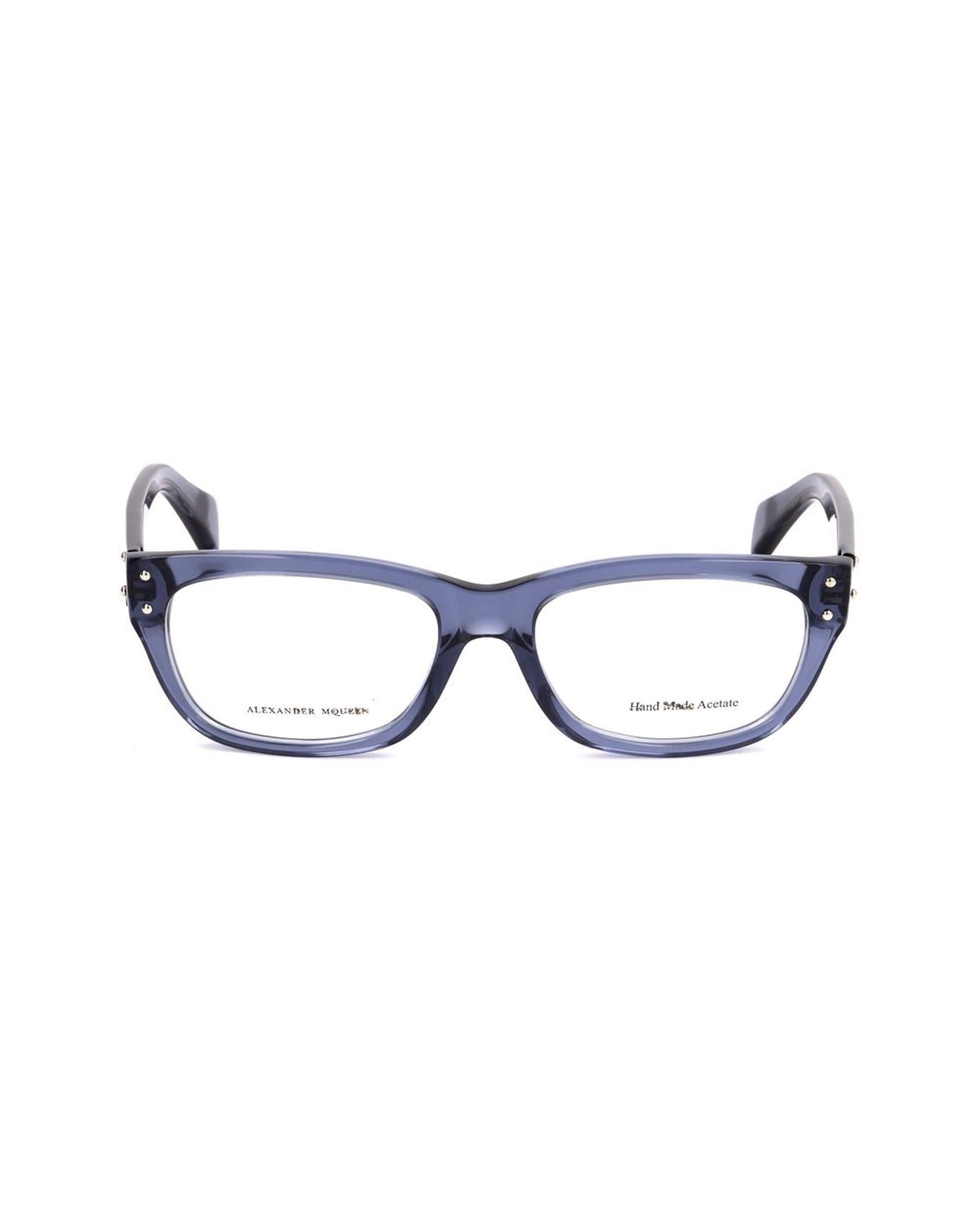 Alexander McQueen Unisex's Blue Acetate Frames - One Size