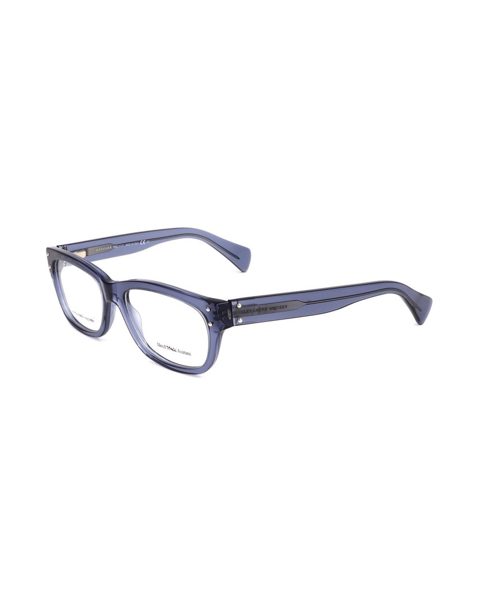 Alexander McQueen Unisex's Blue Acetate Frames - One Size