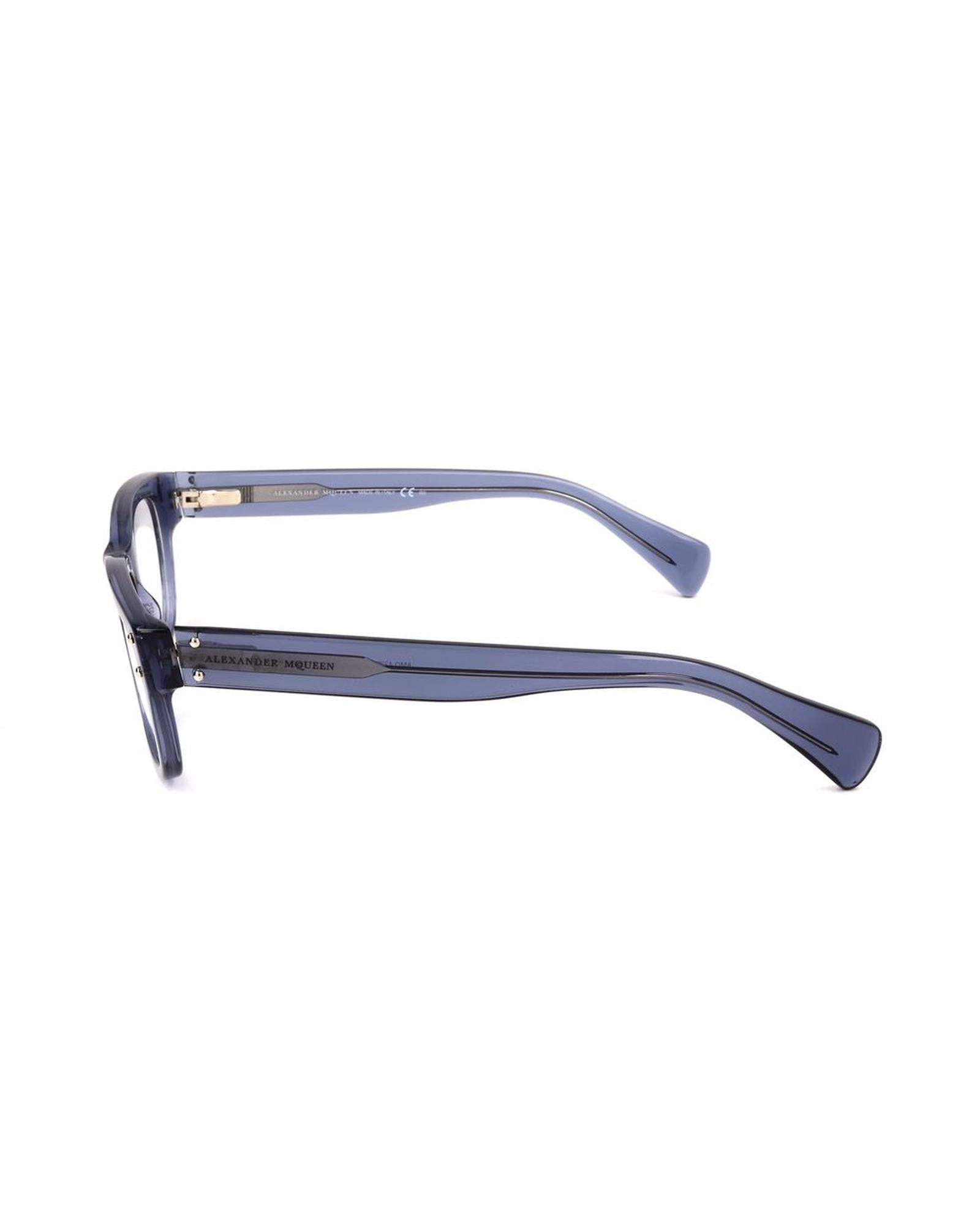 Alexander McQueen Unisex's Blue Acetate Frames - One Size 3
