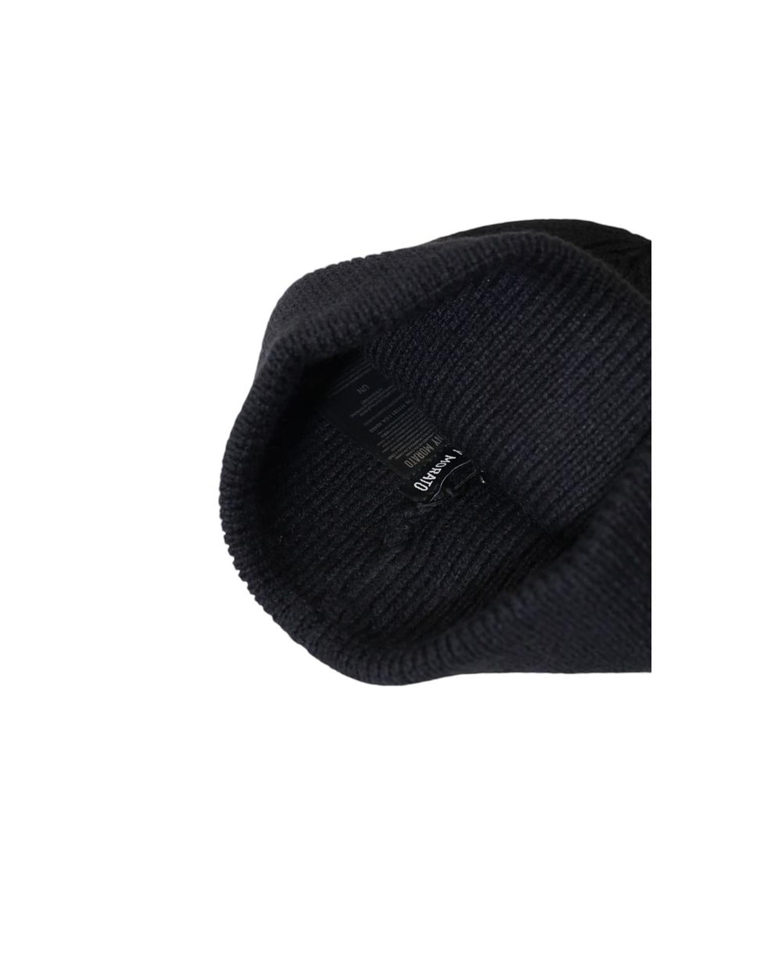 Antony Morato Men's Black Wool Hats & Cap - One Size 4
