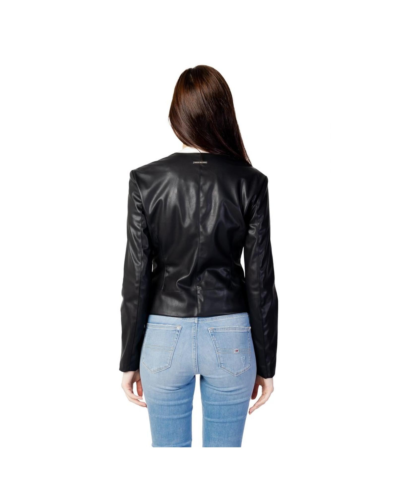 Armani Exchange Women's Black Polyester Jackets & Coat - 42 IT