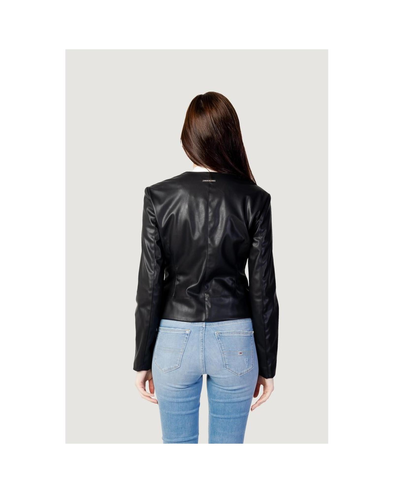 Armani Exchange Women's Black Polyester Jackets & Coat - 42 IT 3