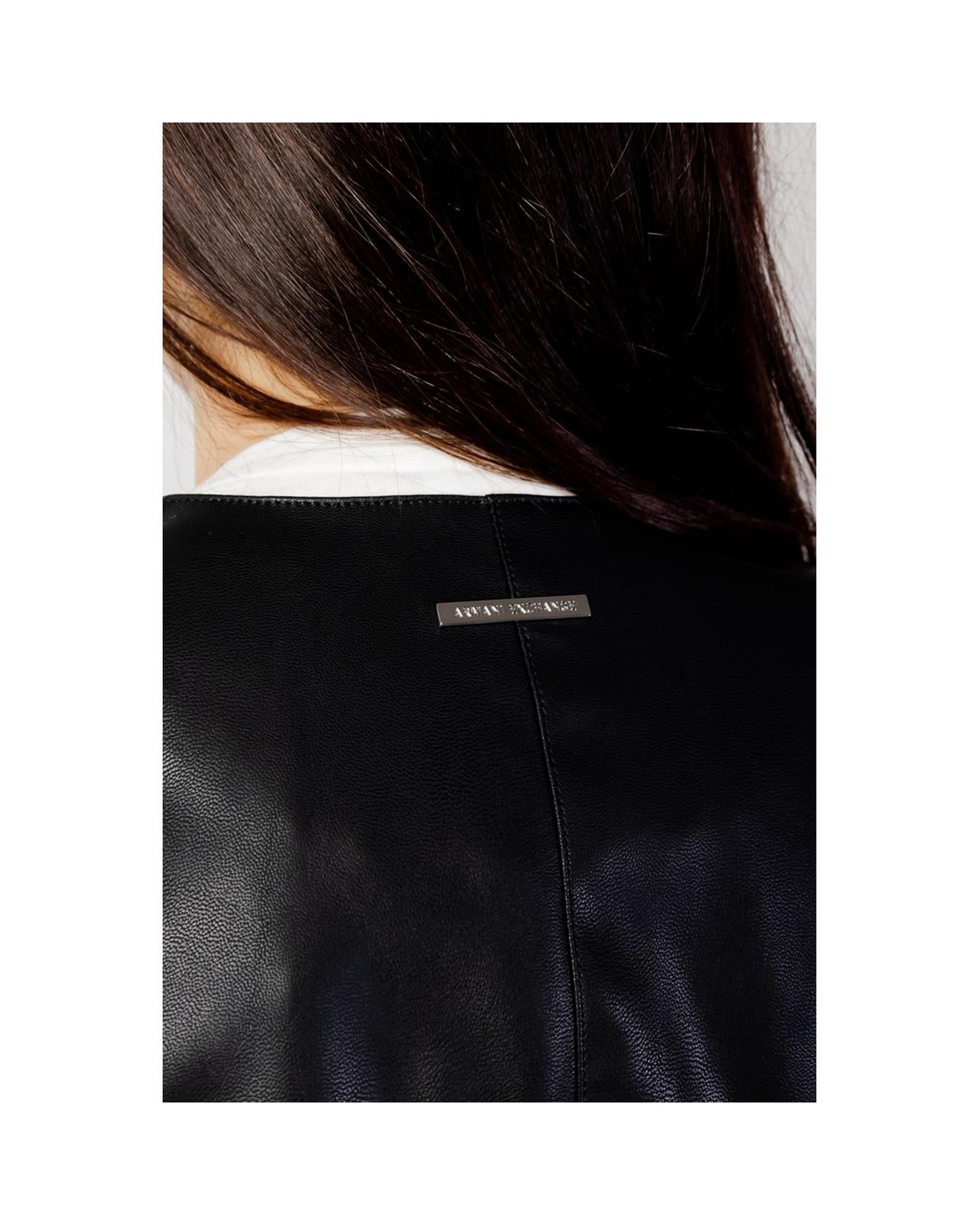 Armani Exchange Women's Black Polyester Jackets & Coat - 42 IT 5