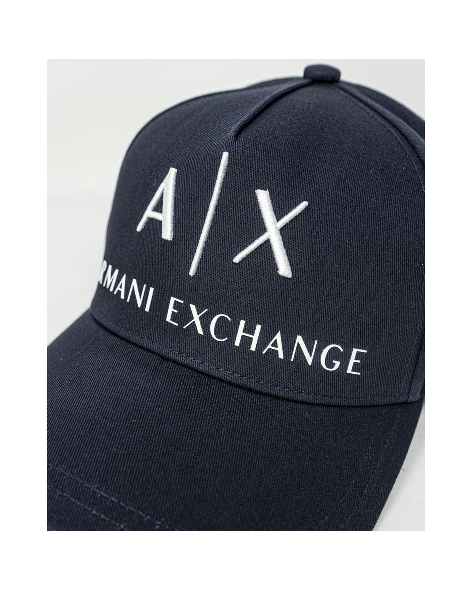 Armani Exchange Men's Blue Cotton Hats & Cap - One Size 3