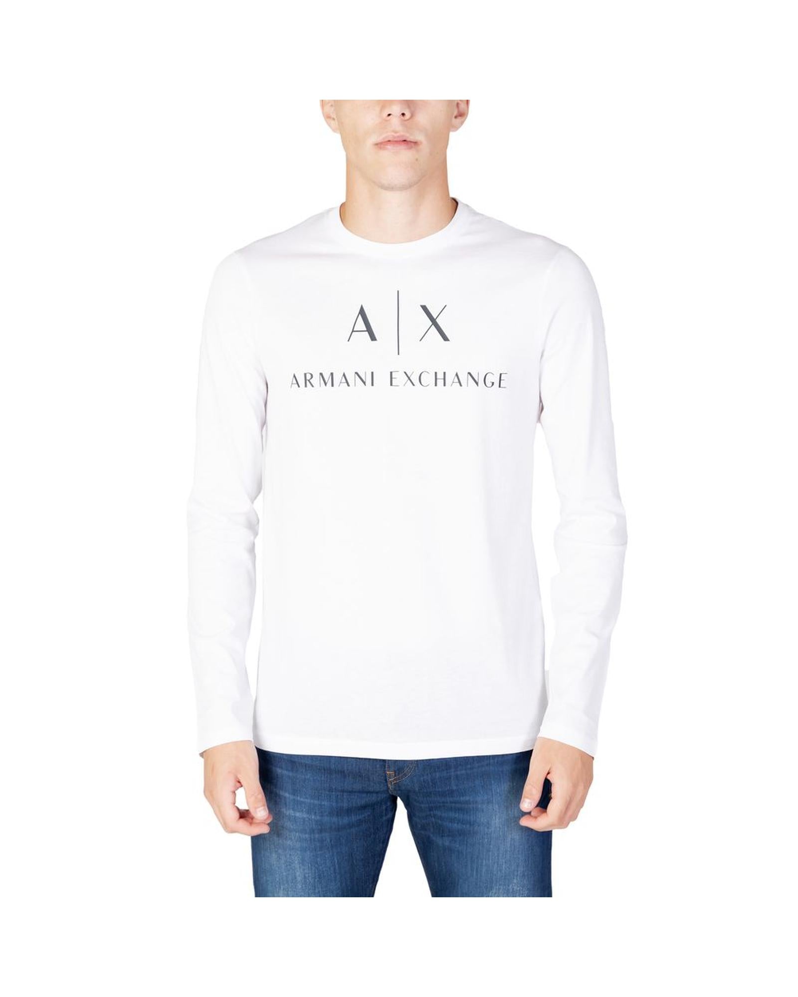 Armani Exchange Men's White Cotton Shirt - 54 IT