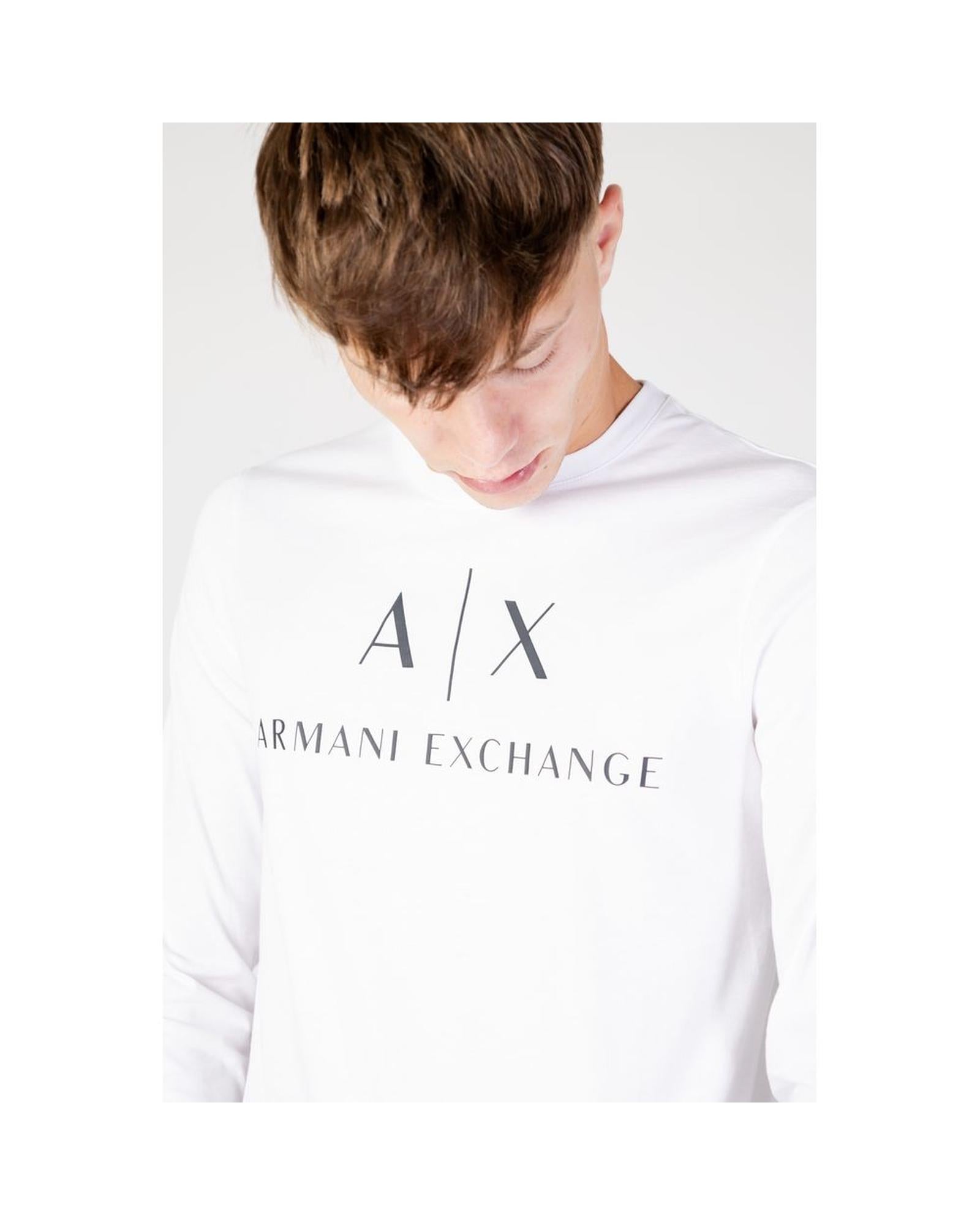 Armani Exchange Men's White Cotton Shirt - 54 IT 3