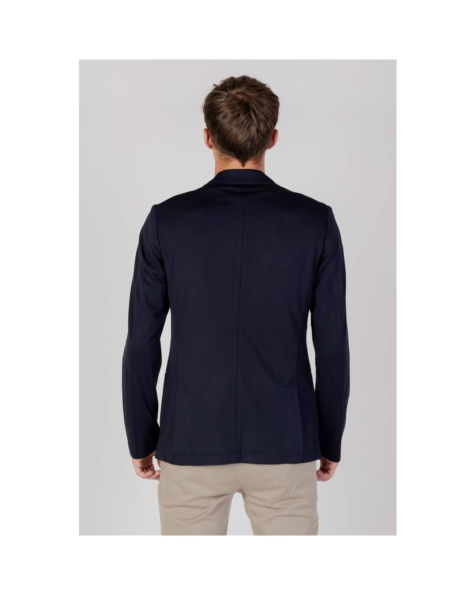 Armani Exchange Men's Blue Viscose Blazer - 44 IT 4