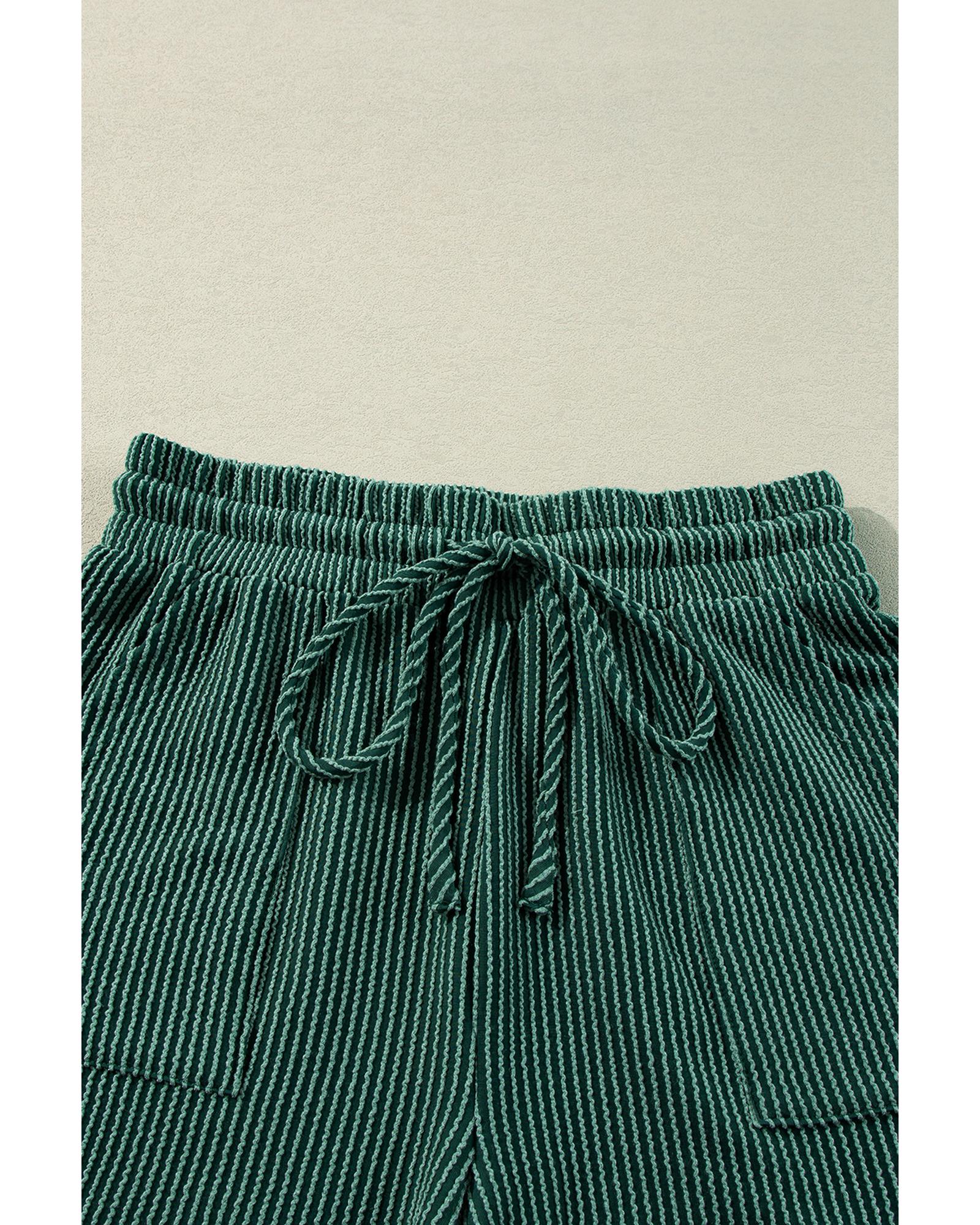 Evergreen Corded MERRY Graphic Long Sleeve Top and Shorts Set - M 8