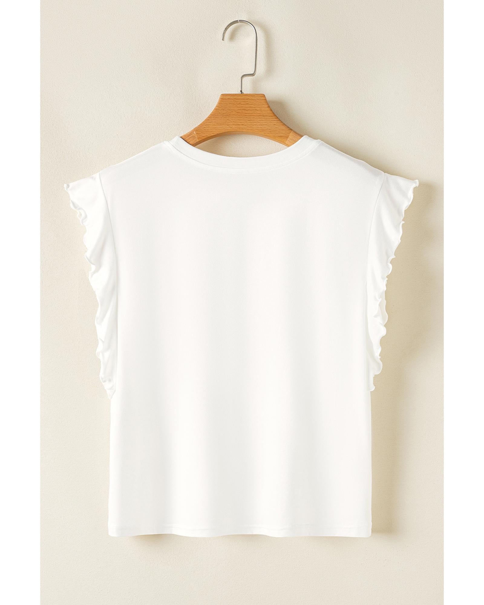 Pink Ruffled Tank Top And Heart Print Pants Lounge Set - XL 6