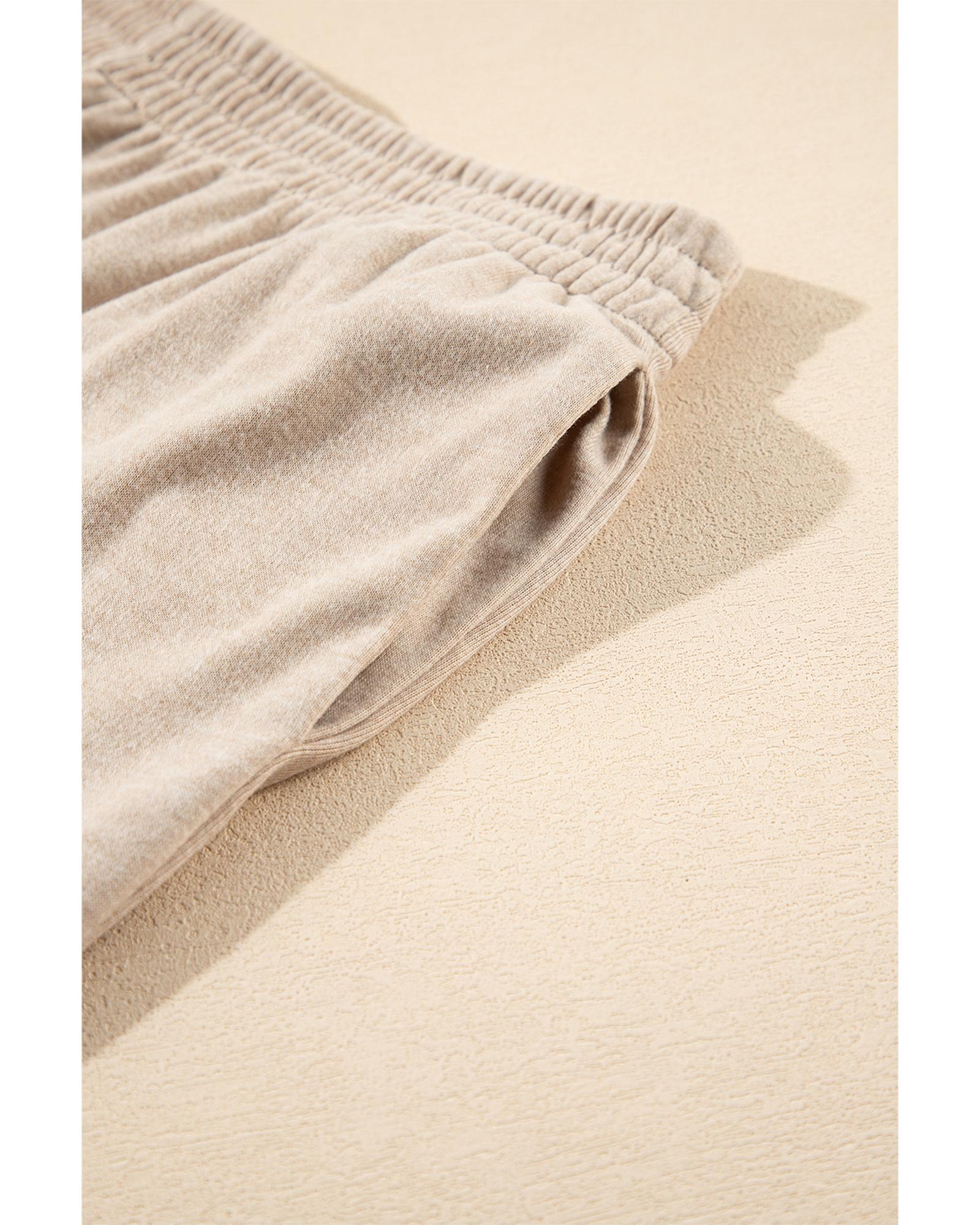 Oatmeal 3-Piece Cozy Knit Lounge Set - M 4