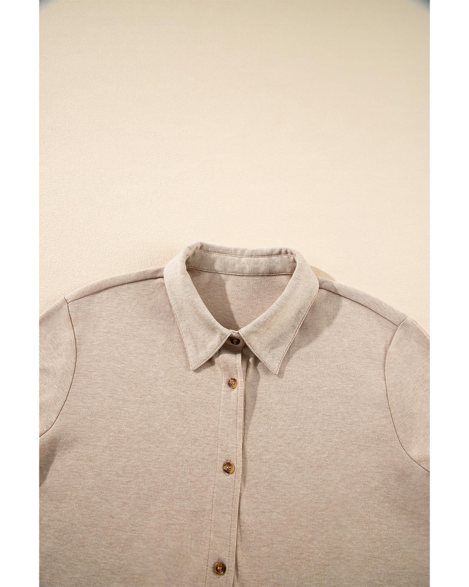 Oatmeal 3-Piece Cozy Knit Lounge Set - M 5