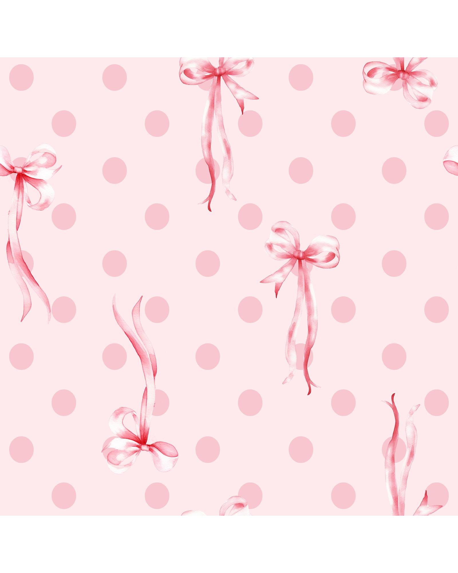 Pink Bow Print Contrast Pipping Short Pajamas Set - XL 3