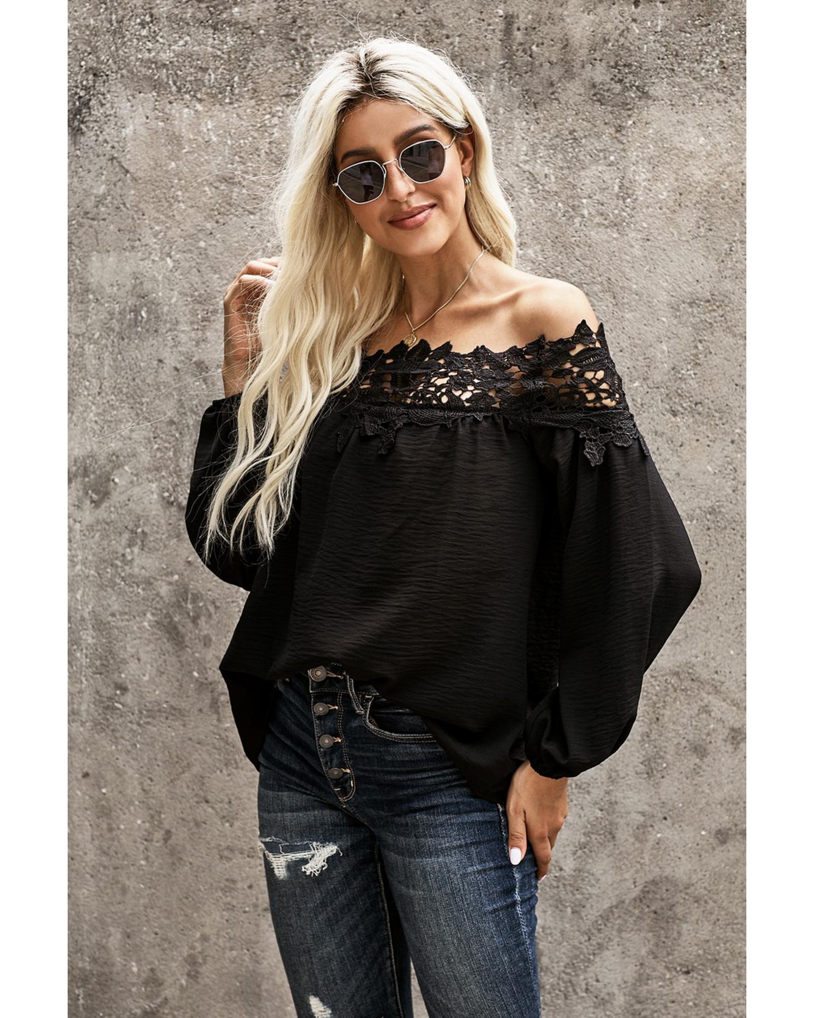 Azura Exchange Lace Off The Shoulder Top - 2XL 3